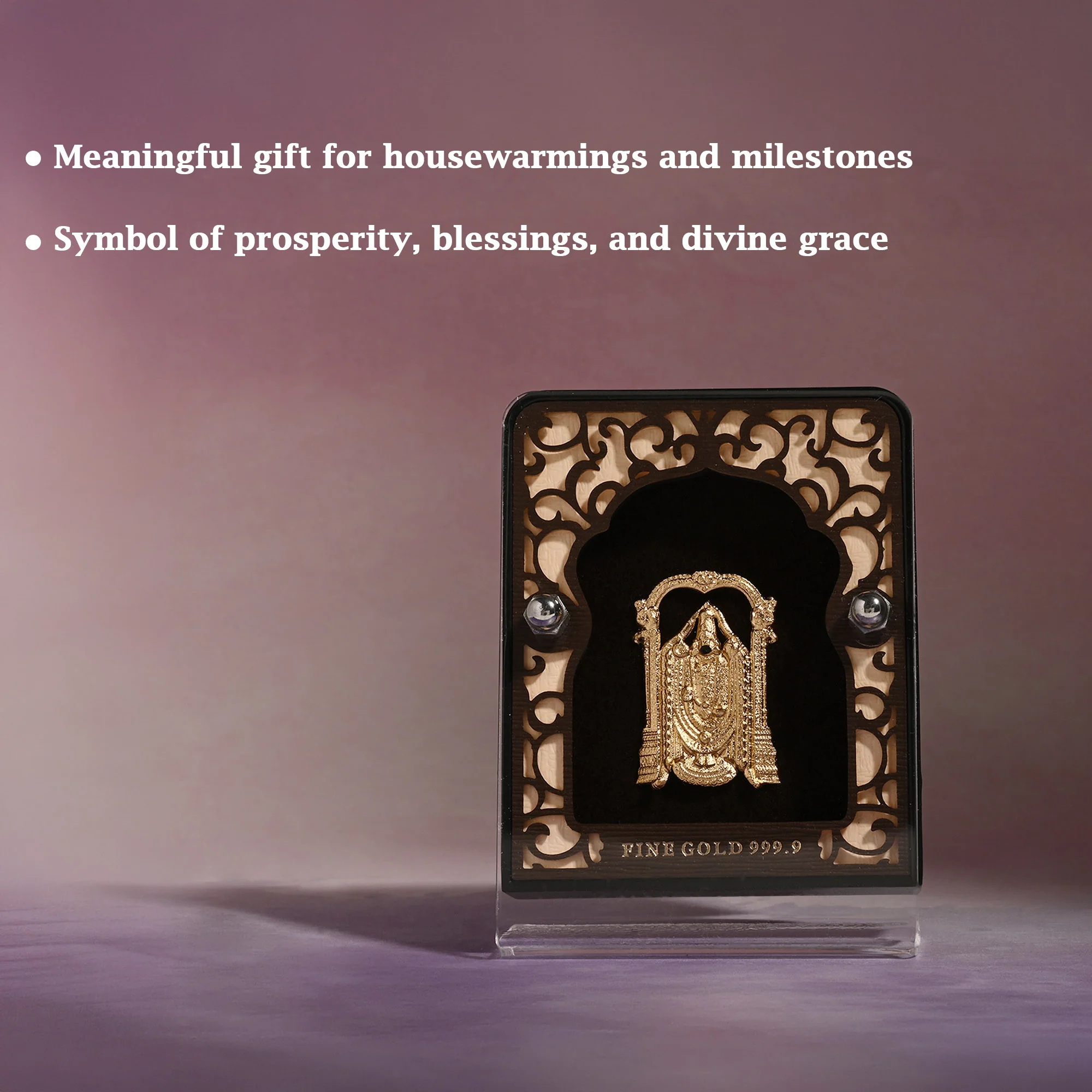 24K Gold Foil Lord Balaji Frame - Image 2