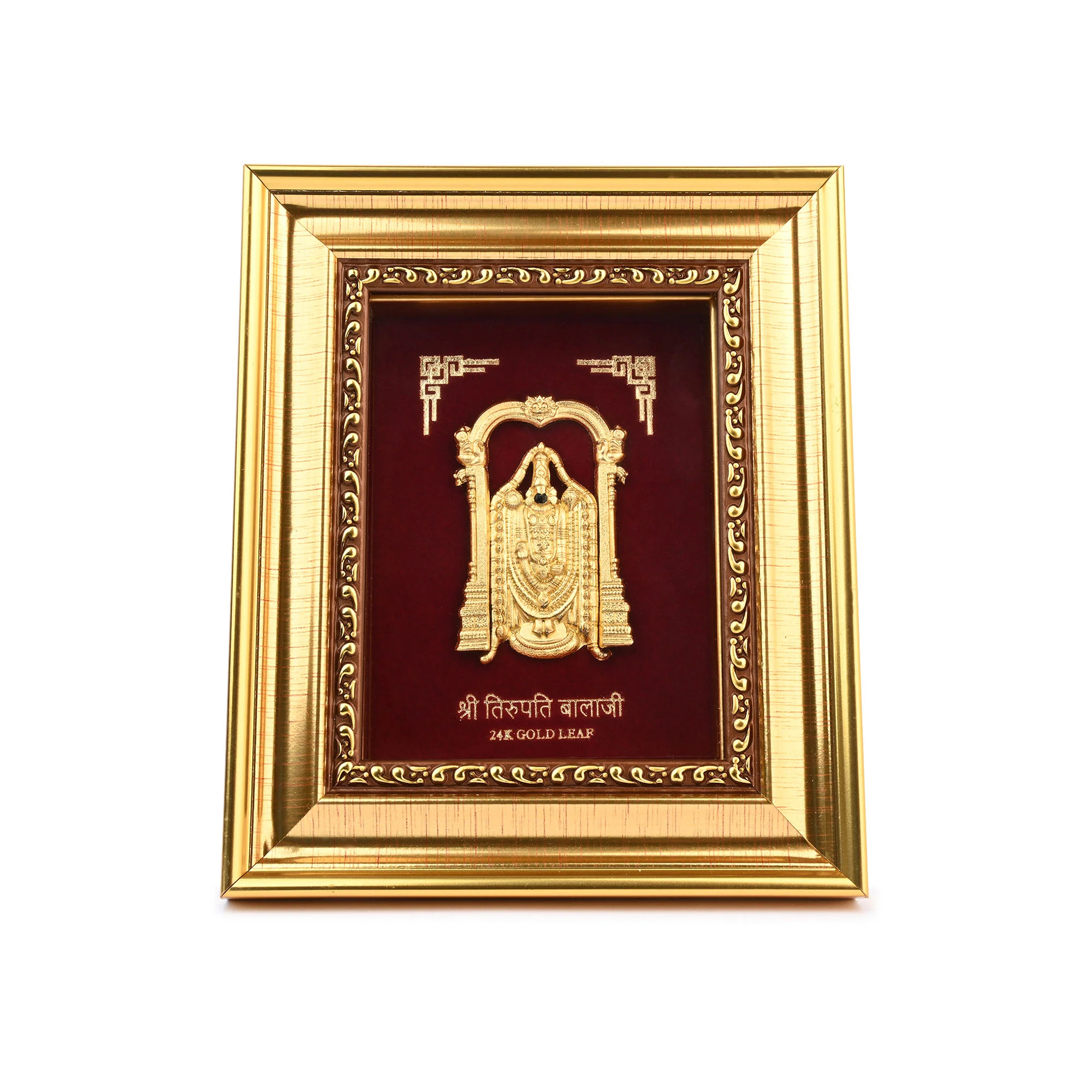 24K Gold Foil Tirupati Balaji Frame - Image 4