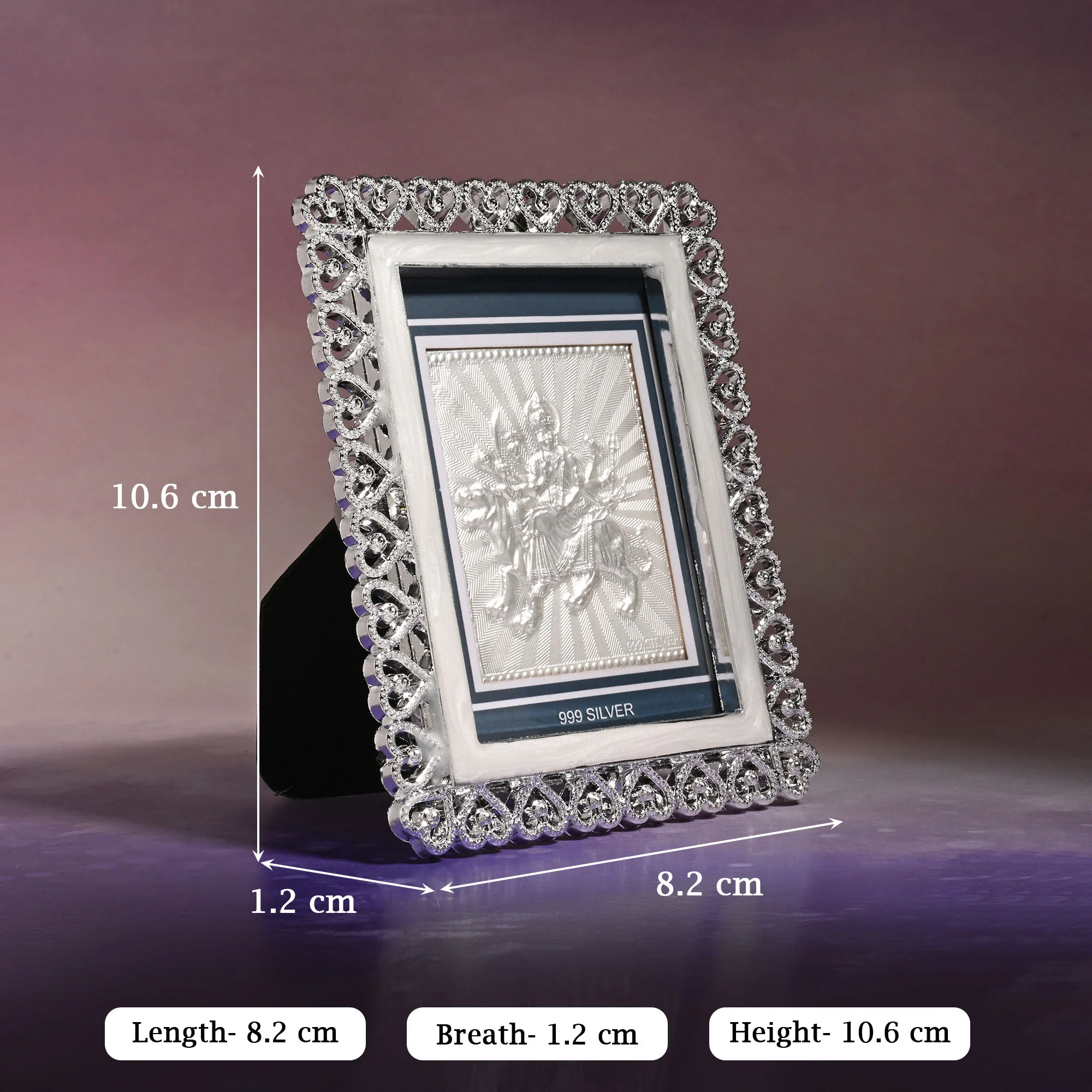 999 Silver Maa Durga Frame - Image 5