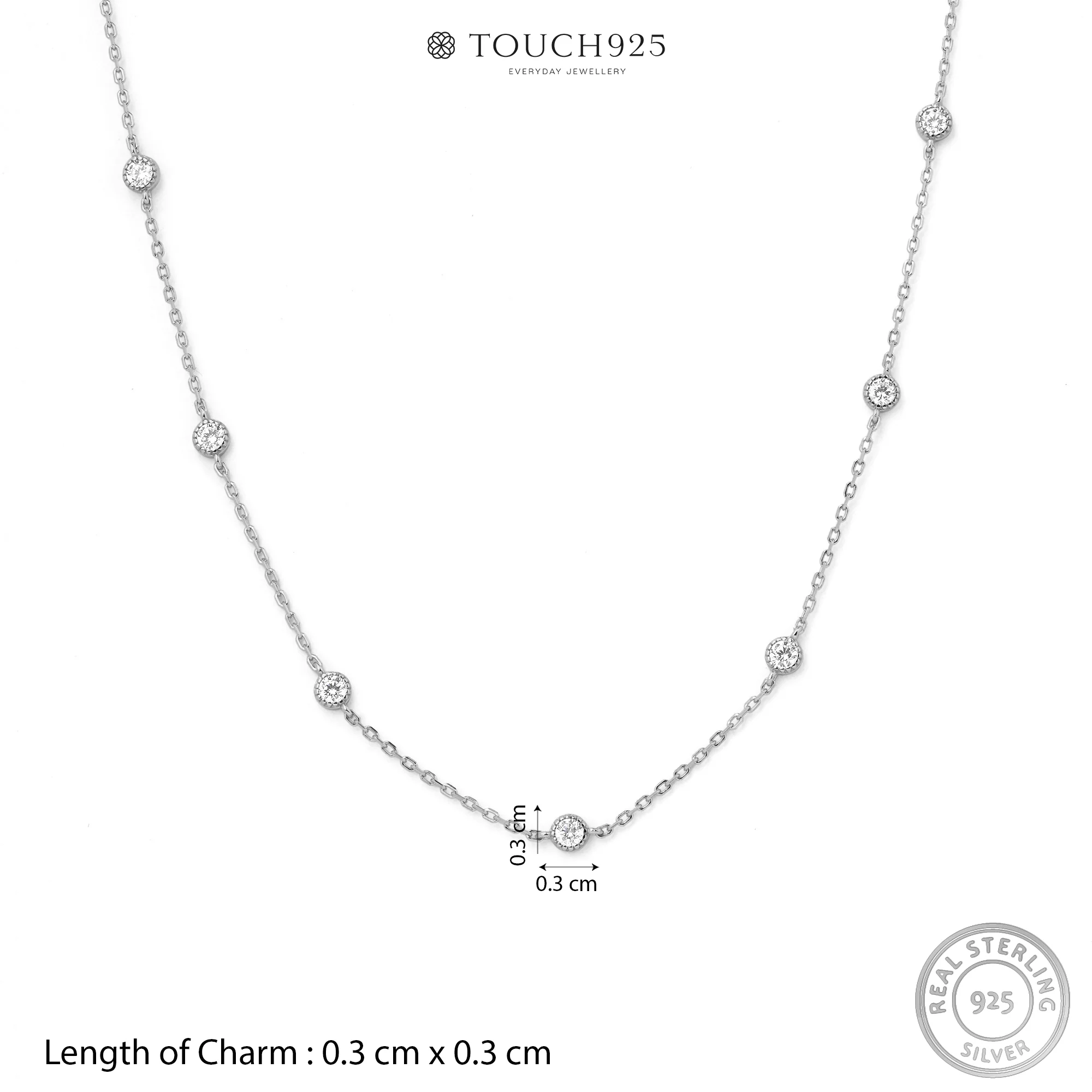 Bezel Spark Station Necklace - Image 12