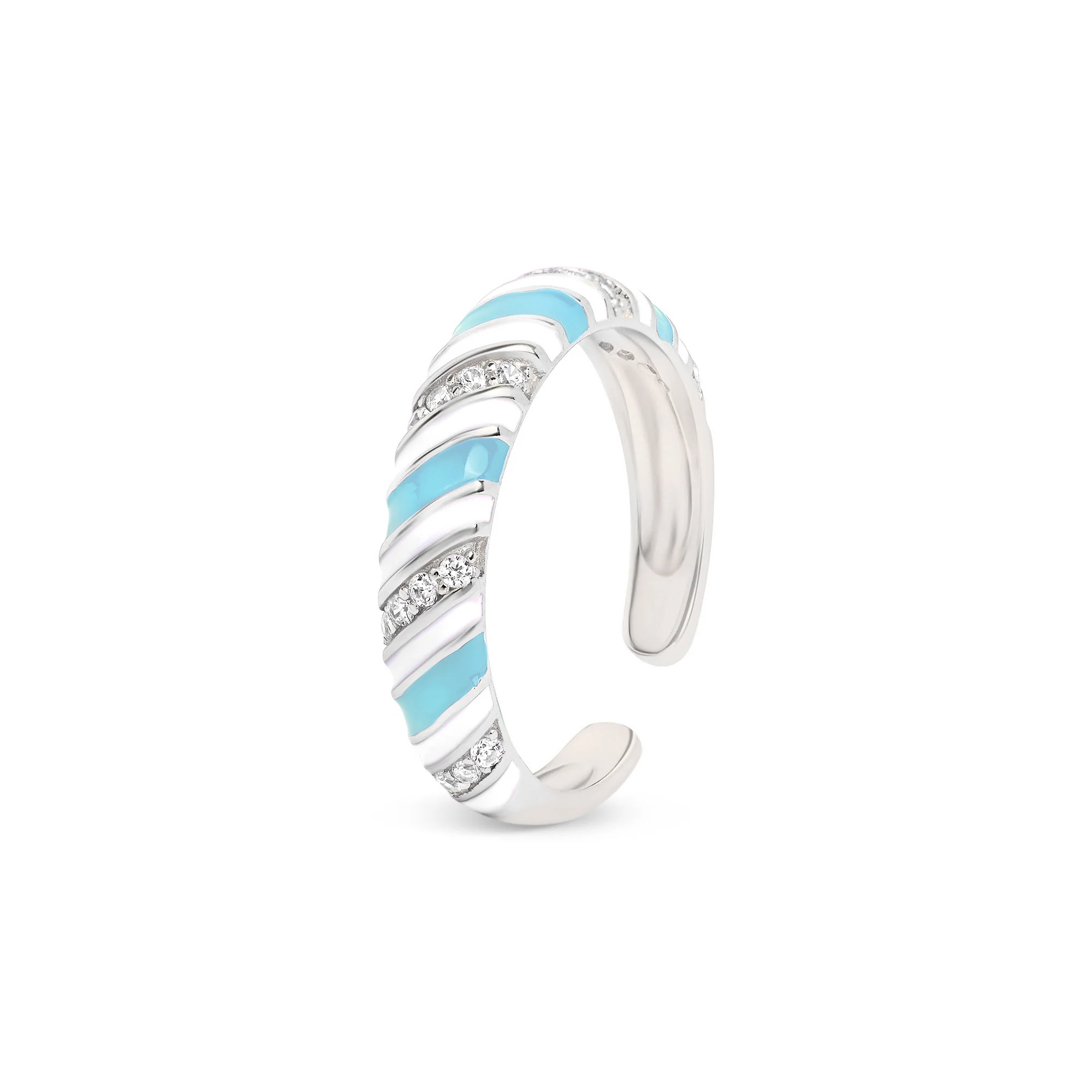 Candy Swirl Silver Toe Ring - Image 16