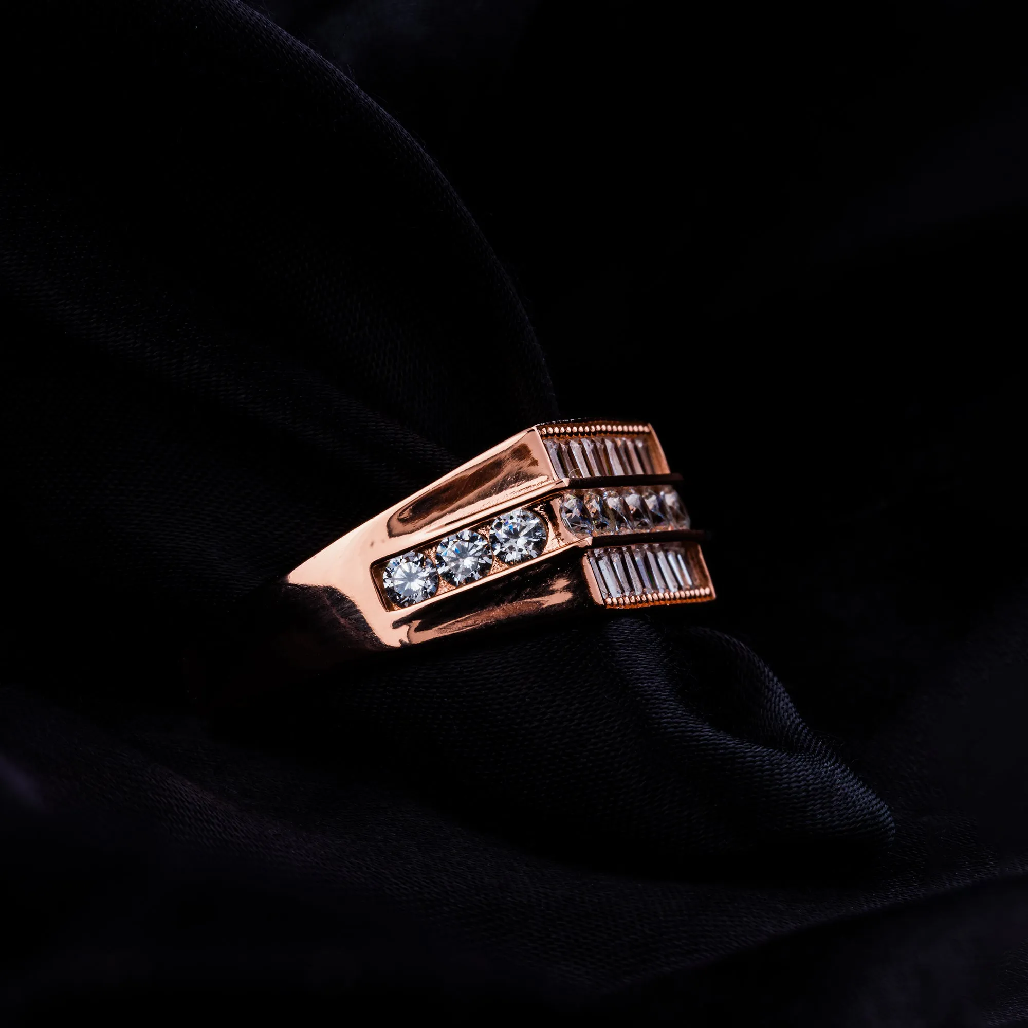 Chunky CZ Stone Ring - Image 4