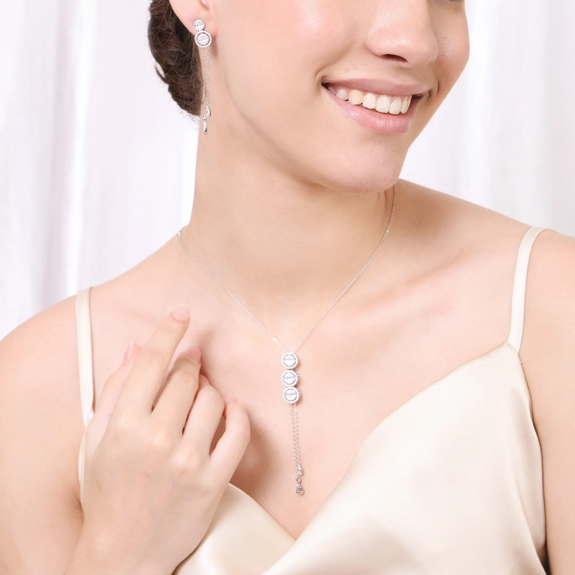 Circlet Symphony Silver Necklace Set - Image 16