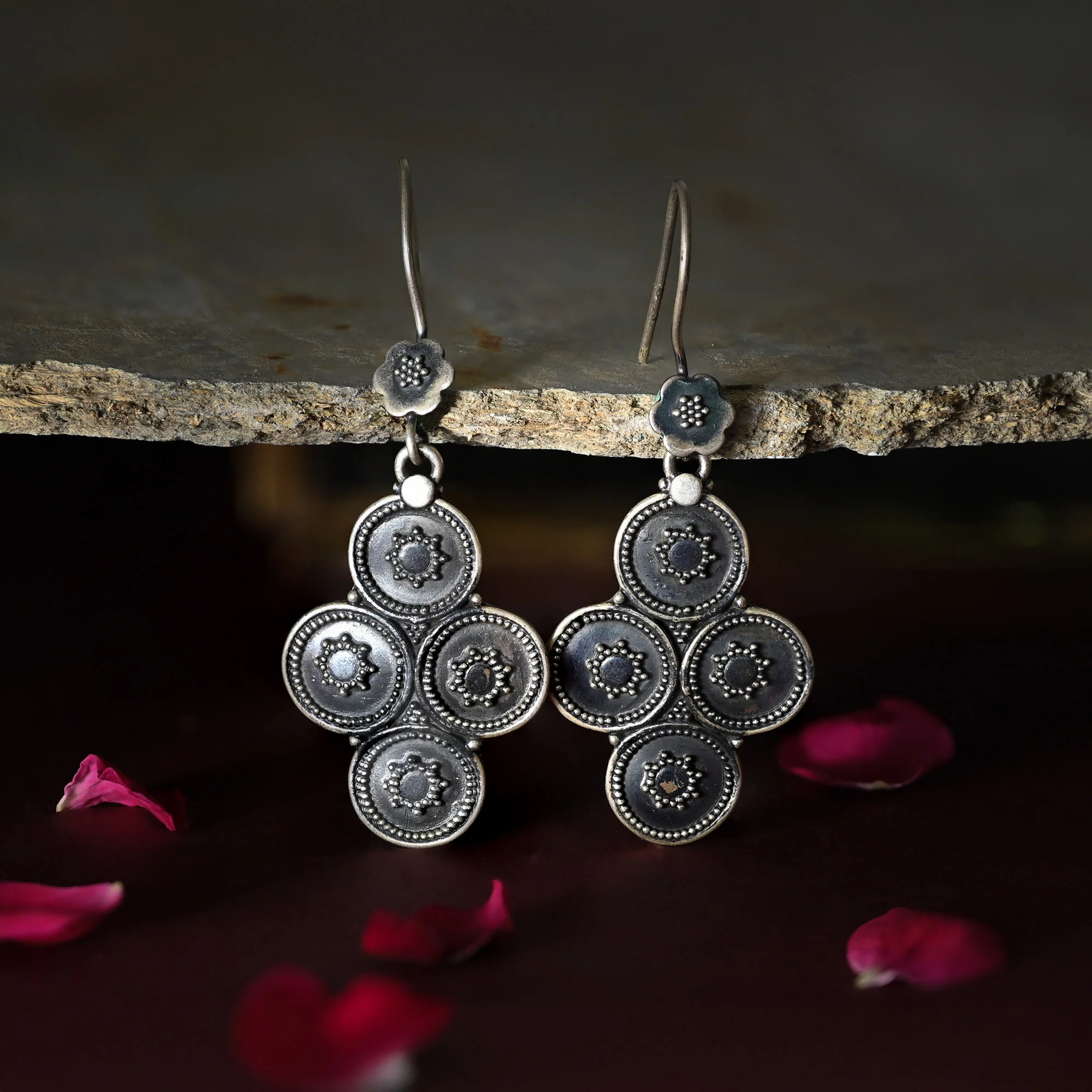 Circular Motif Earrings - Image 2