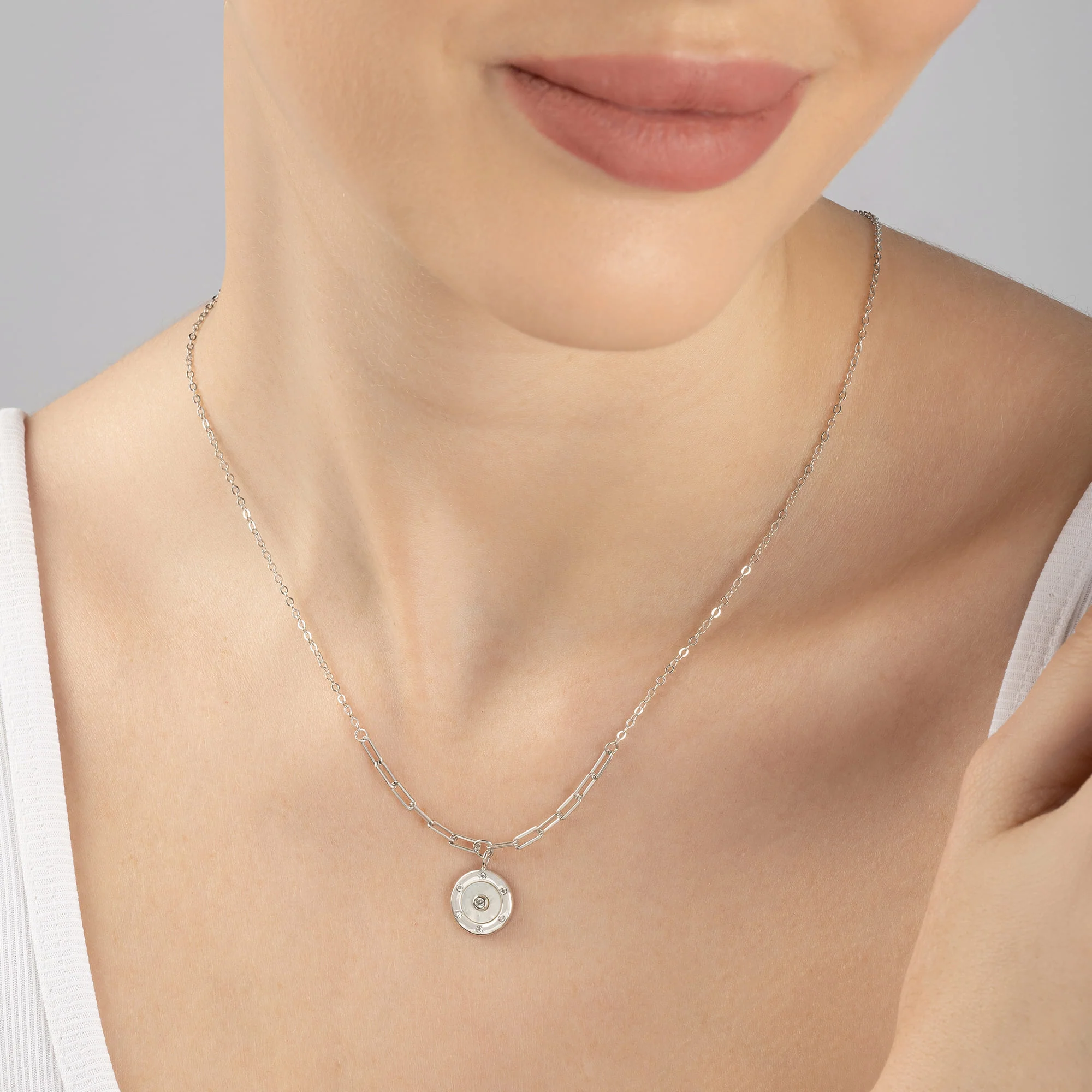 Circular Stone Necklace - Image 3