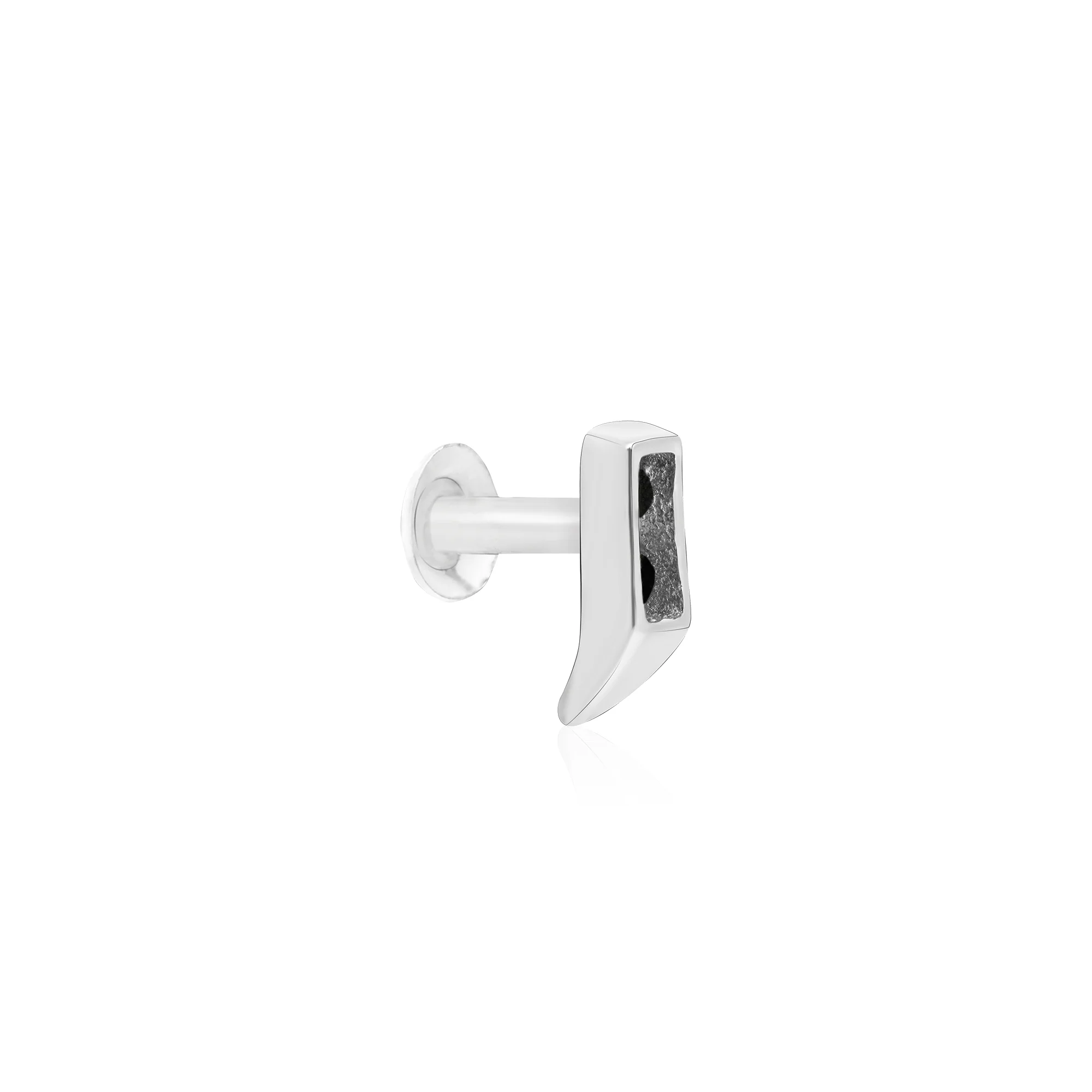Classic Bar Silver Nose Pin - Image 2