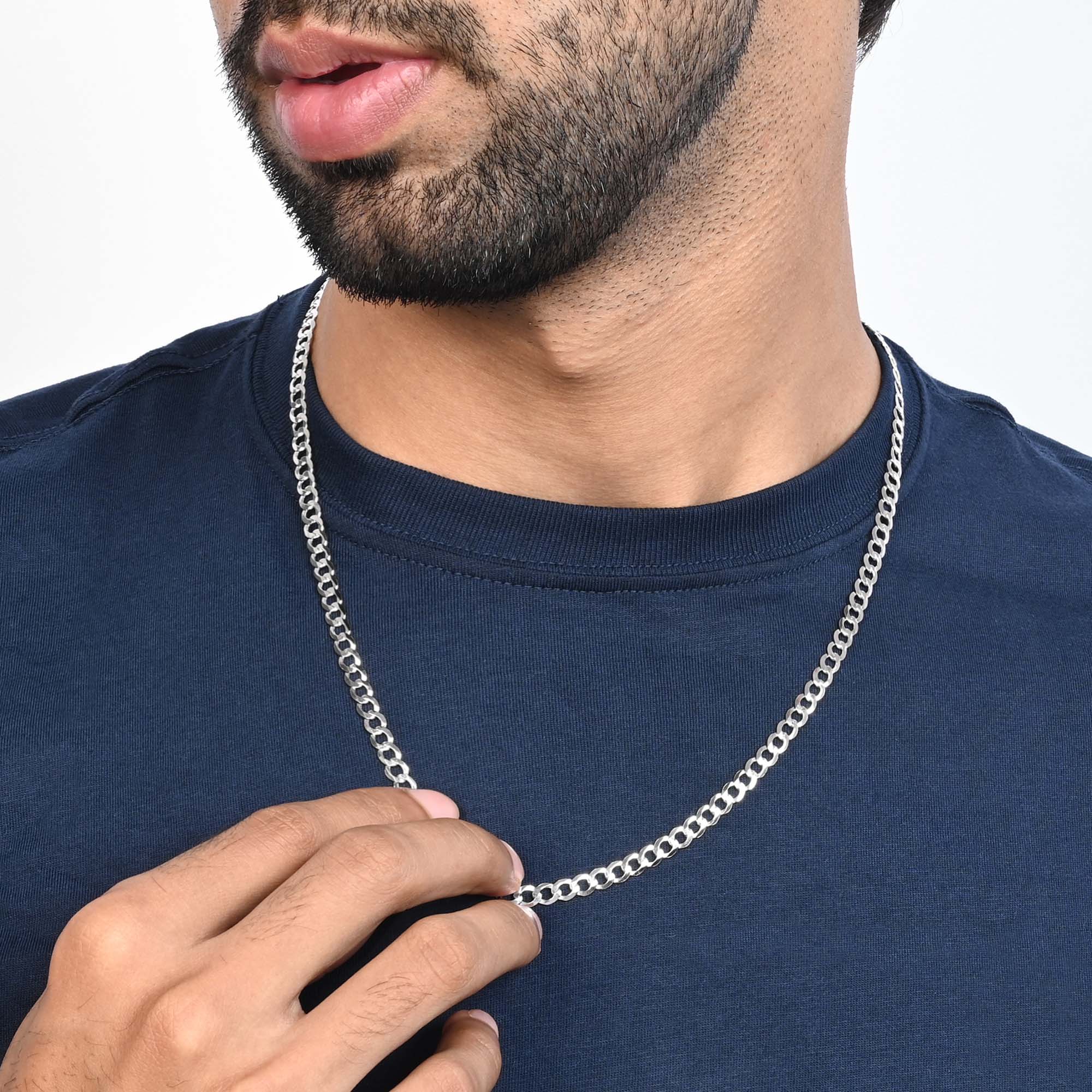 Classic Curb Silver Chain - Image 2