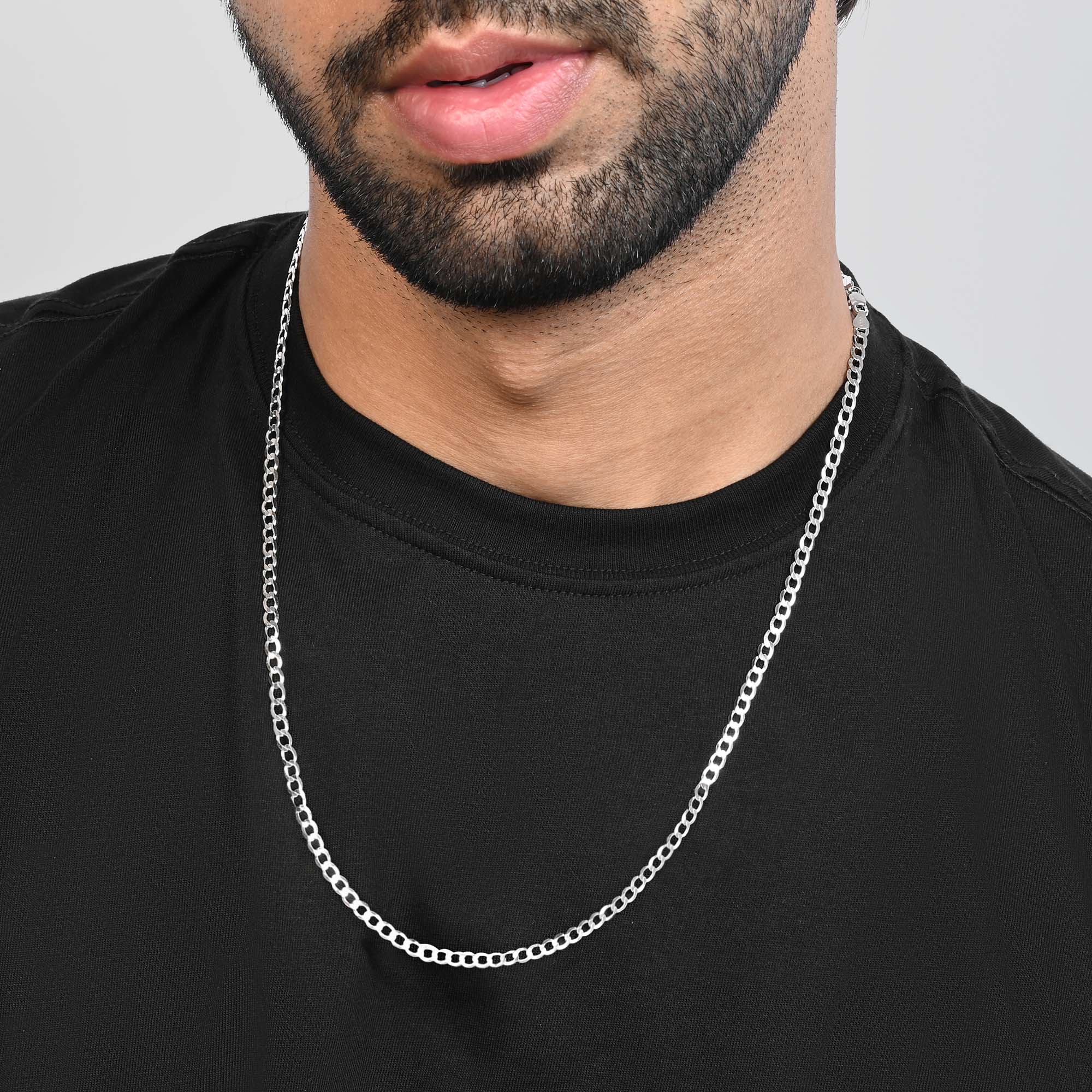 Signature Curb Silver Chain - Image 2