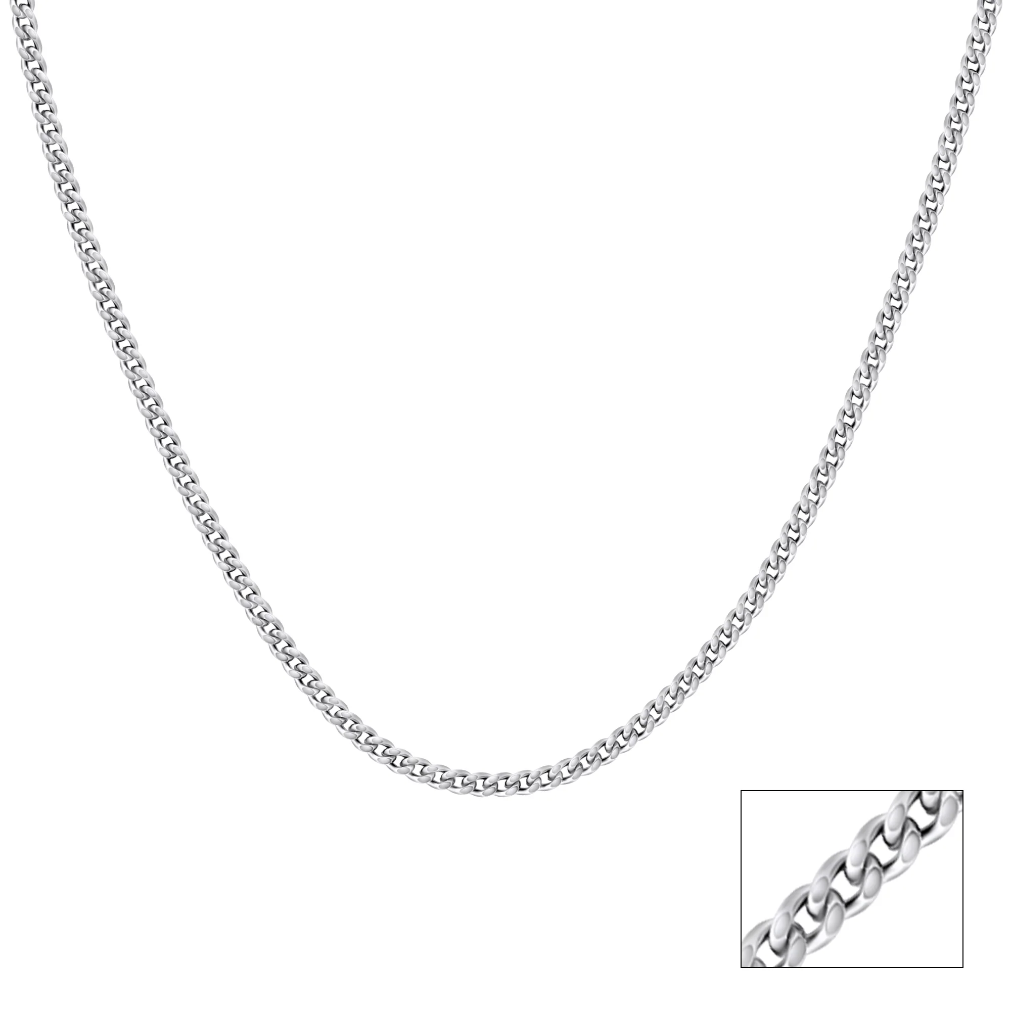 Classic Curb Sterling Silver Chain - Image 2