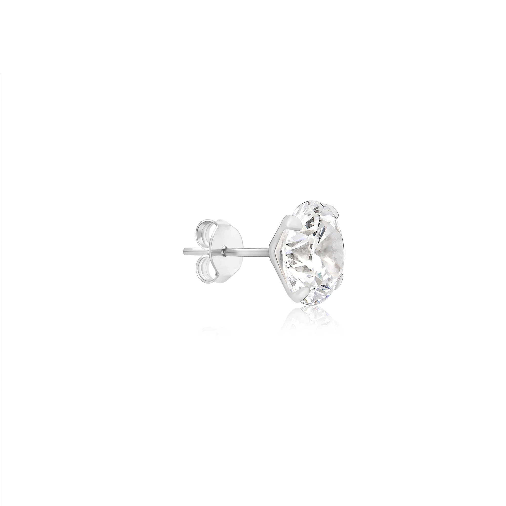 Classic Round CZ Stud Earrings - Image 31