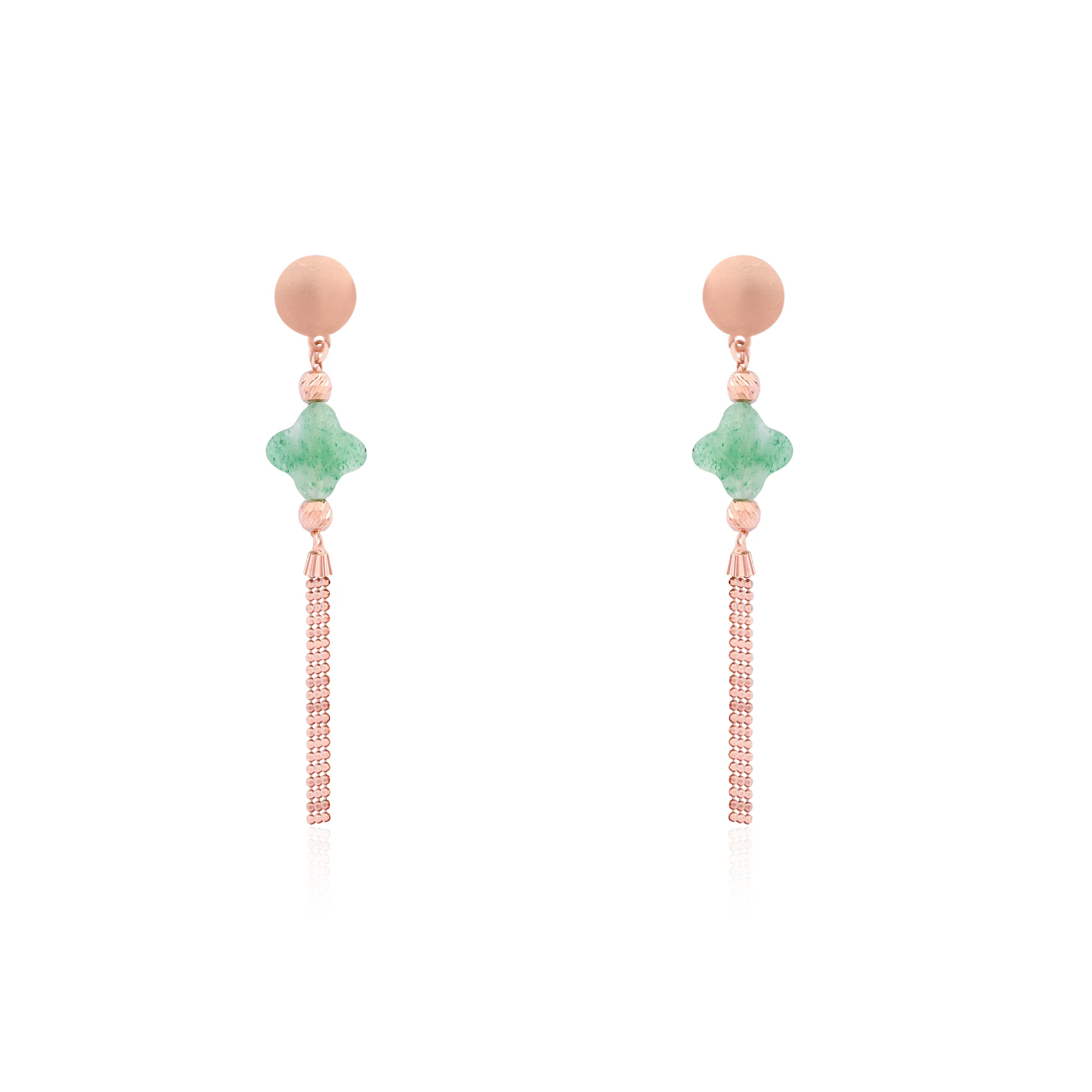 Clover Layered Silver Necklace Set - Image 4
