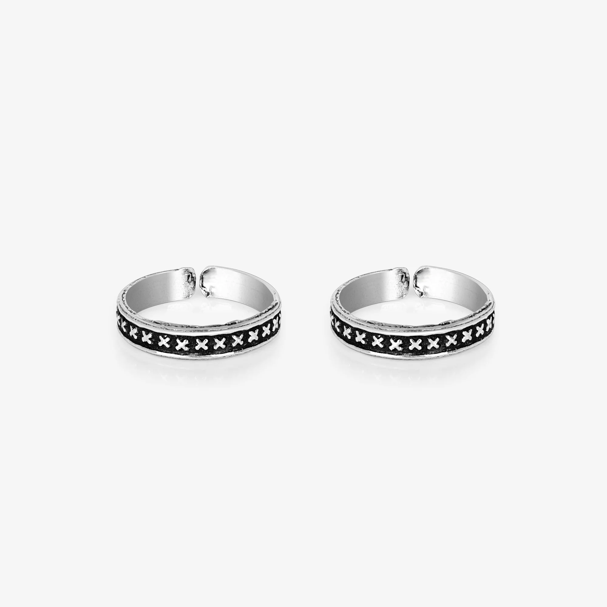 Cross Band Toe Ring - Image 2
