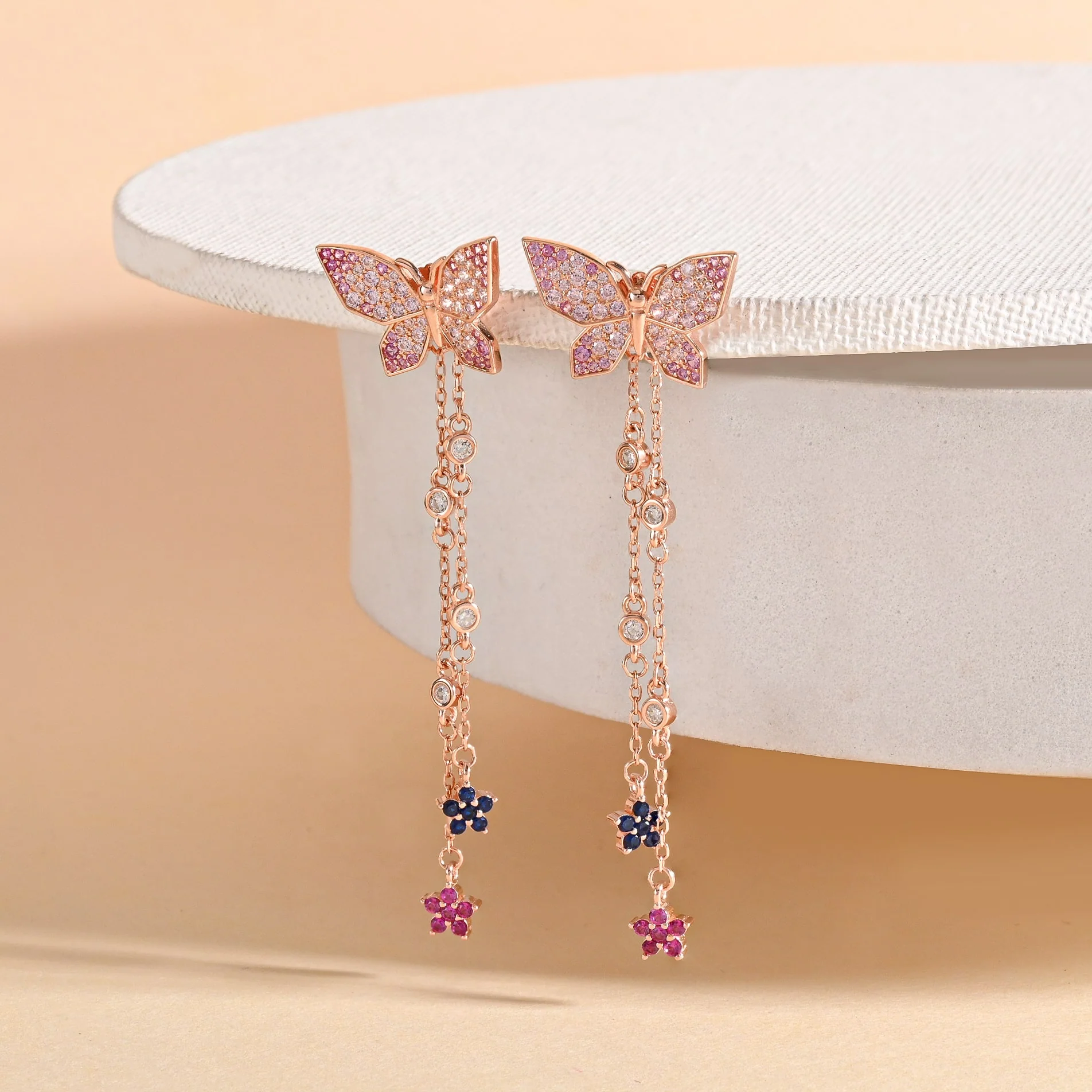 Drop Chain Butterfly Dangler