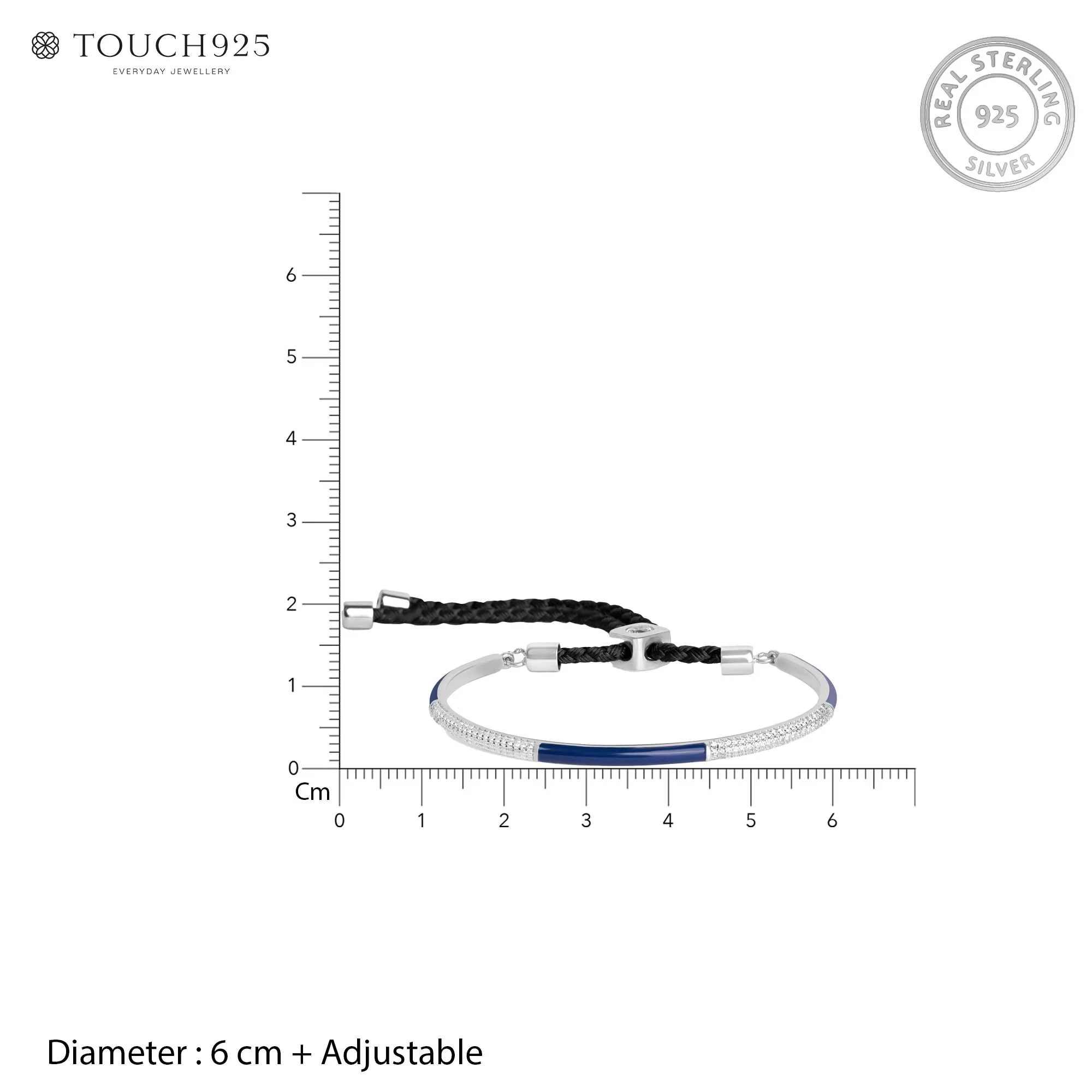 Dual Accent Silver Bracelet - Image 10