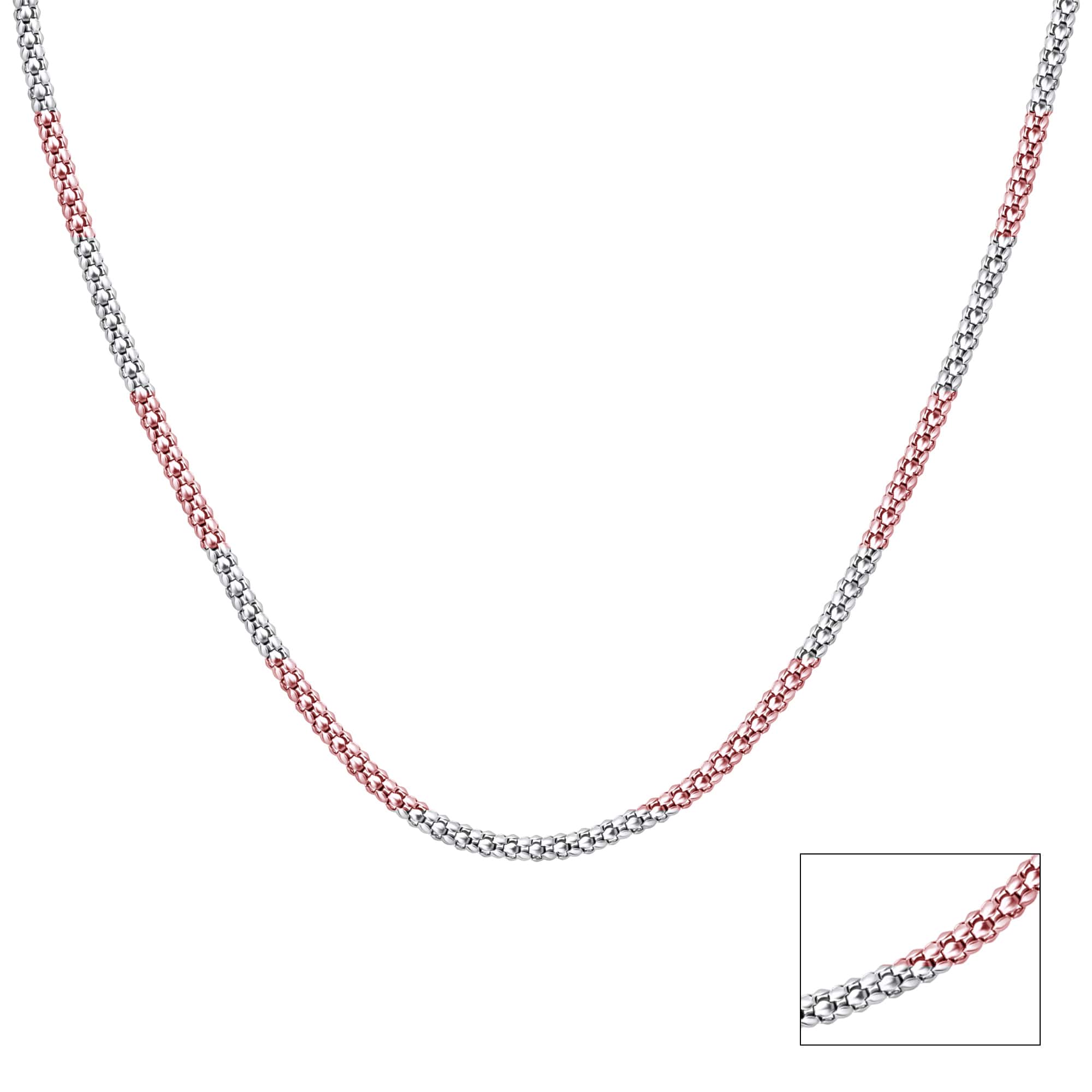 Dual-Tone Luxe Silver Chain - Image 2