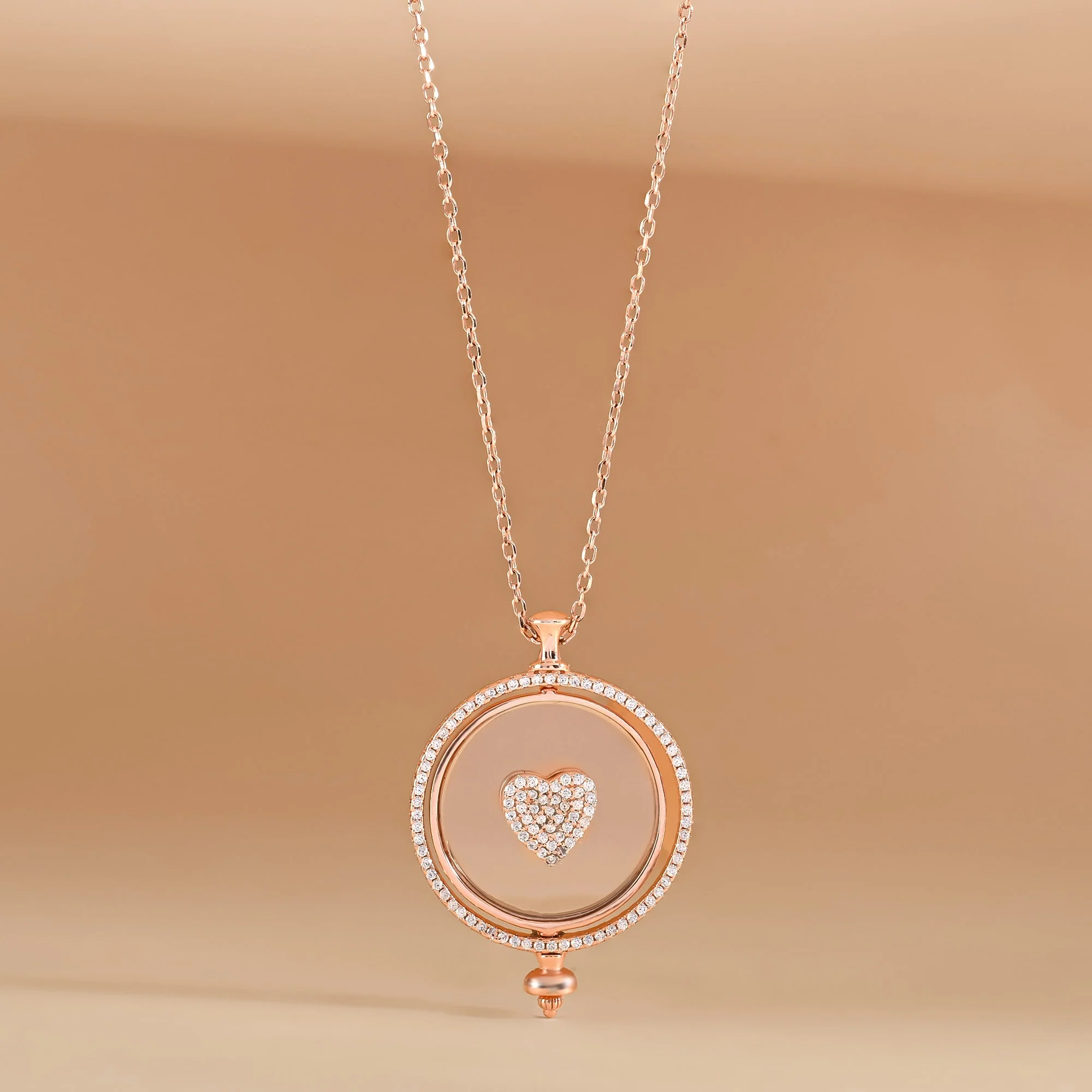Floating Heart Necklace - Image 3