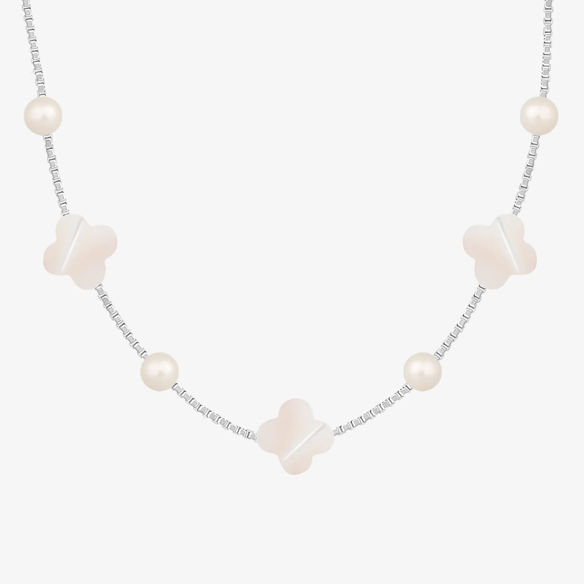 Flowers & Pearls Necklace - Image 7