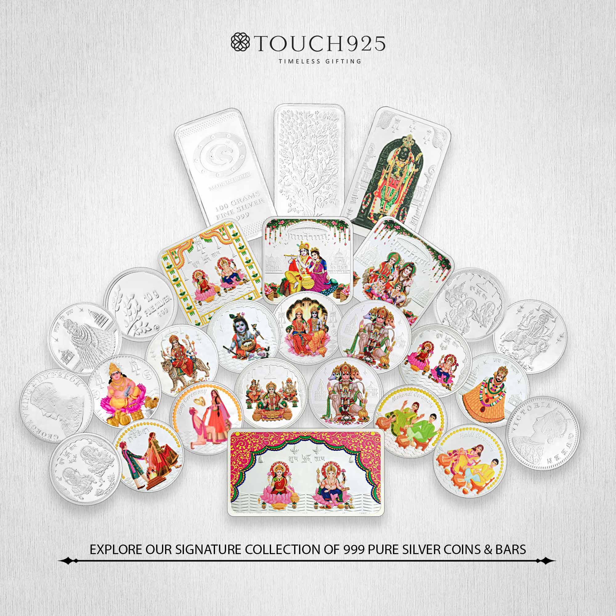 20g Ganesh and Laxmi 999 Silver Coin - Image 8