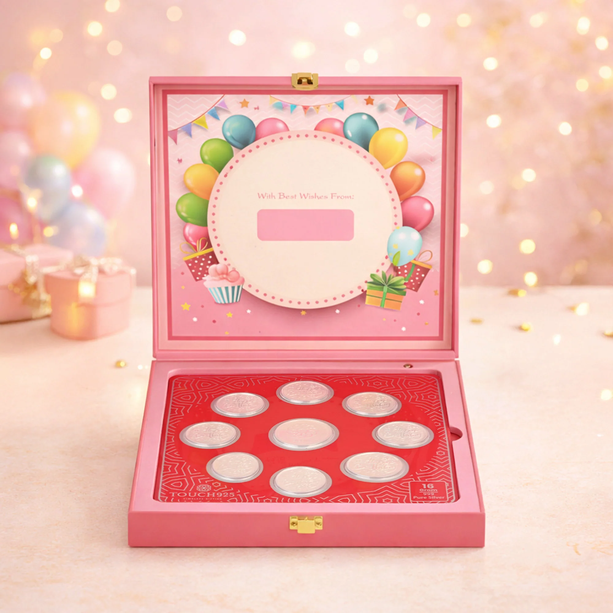 Happy Birthday 999 Silver Coin Box (9 Coins) - Image 4
