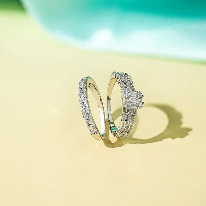 Harmony Sparkle Stack Rings - Image 2