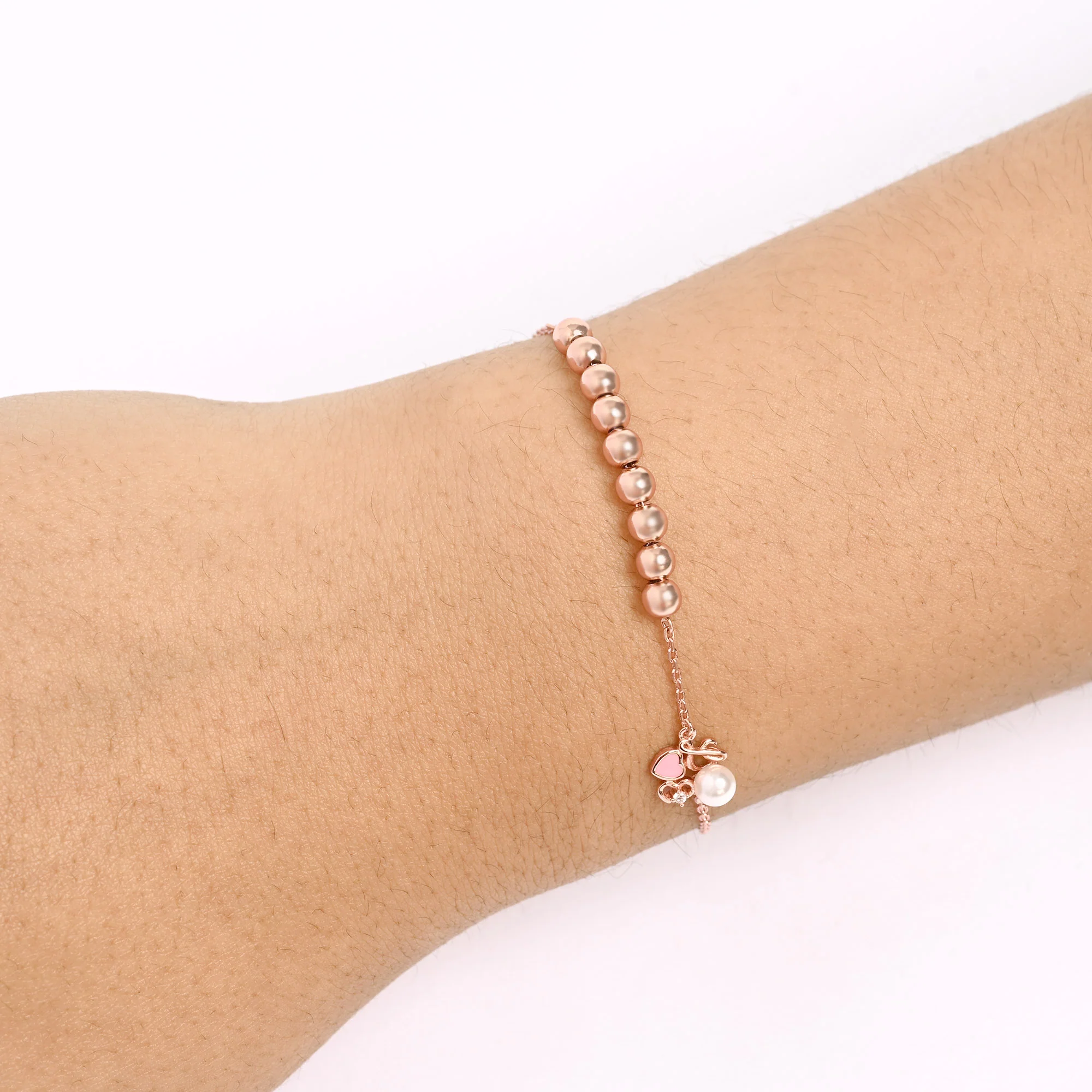 Heart Bead Silver Bracelet - Image 9