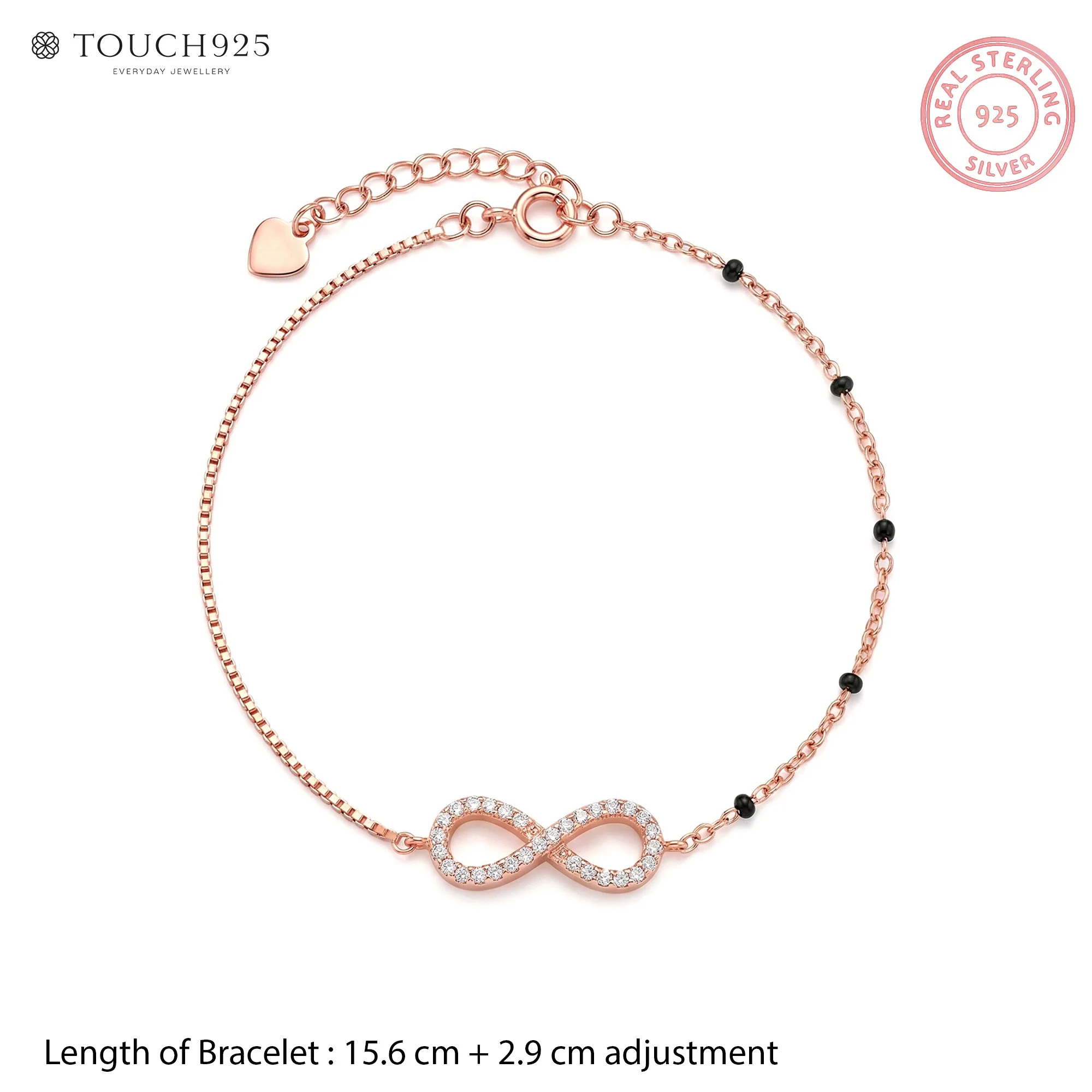 Infinity CZ Bracelet - Image 10