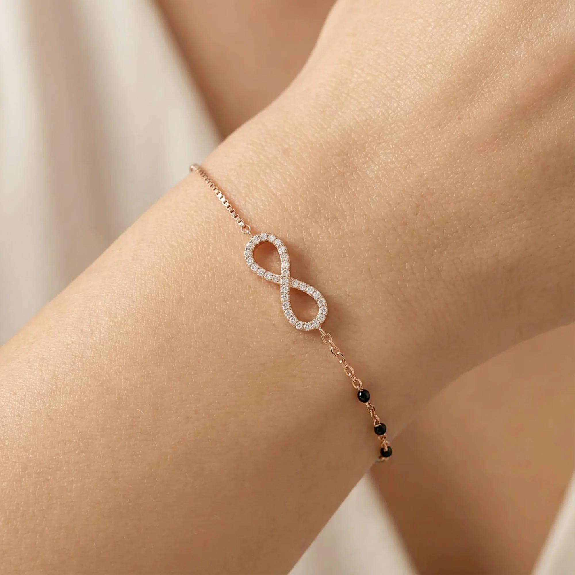 Infinity CZ Bracelet - Image 9