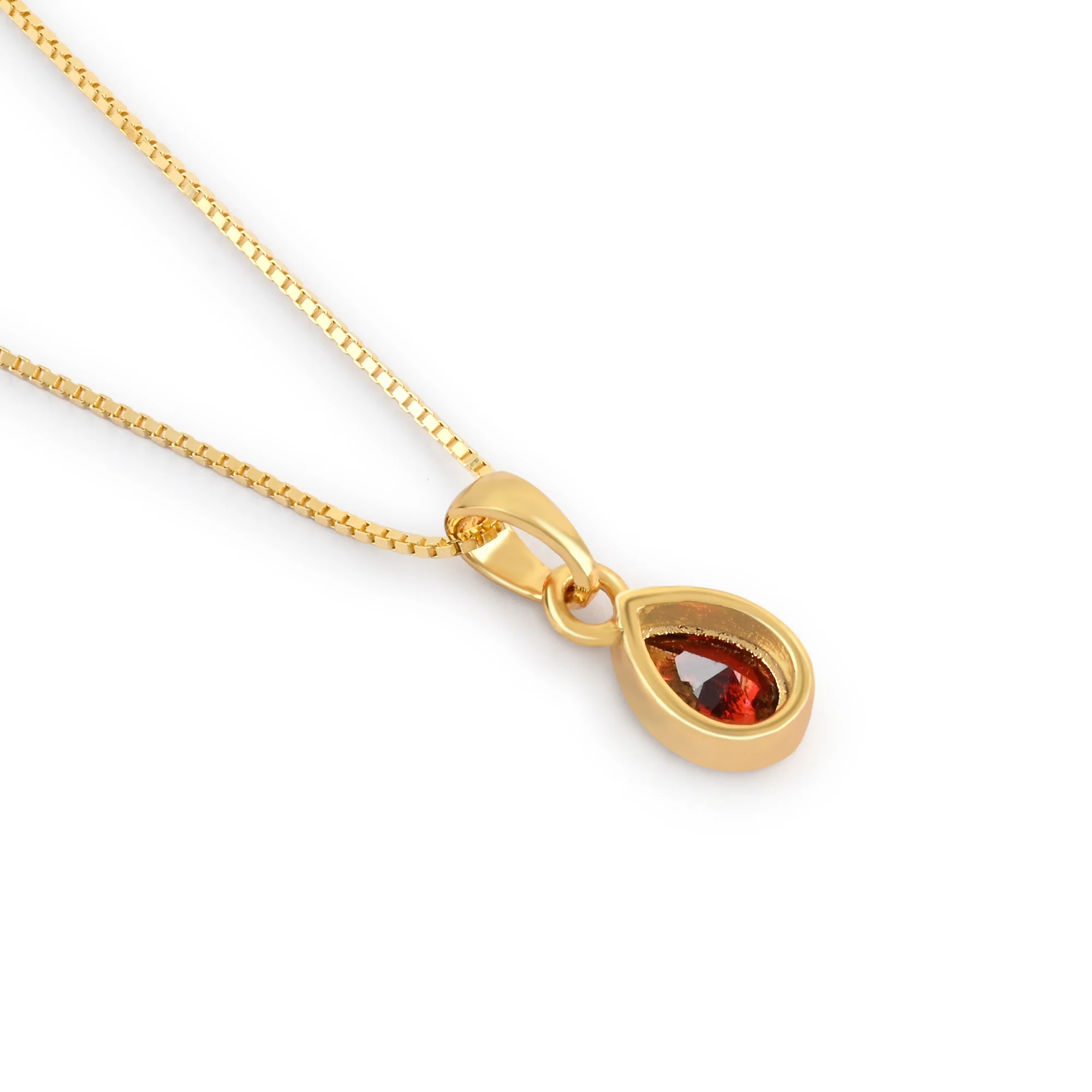 January Birthstone Silver Necklace - Image 5