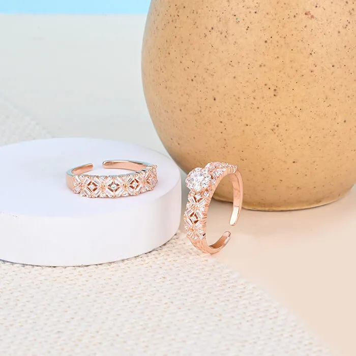 Luminous Harmony Stack Rings