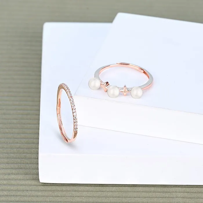 Lustrous Harmony Stack Rings - Image 3