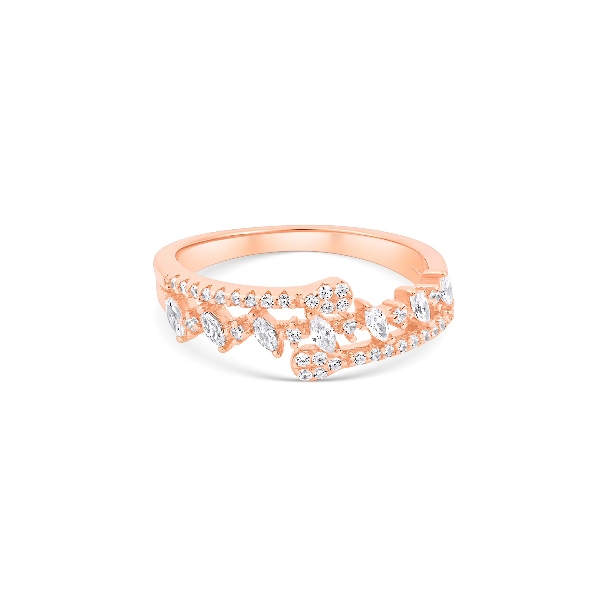 Marquise Crown Silver Ring - Image 2