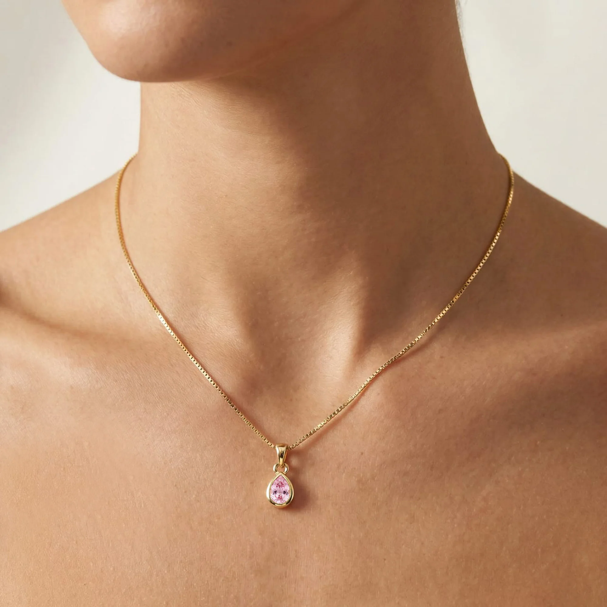 October Birthstone Silver Pendant - Image 6