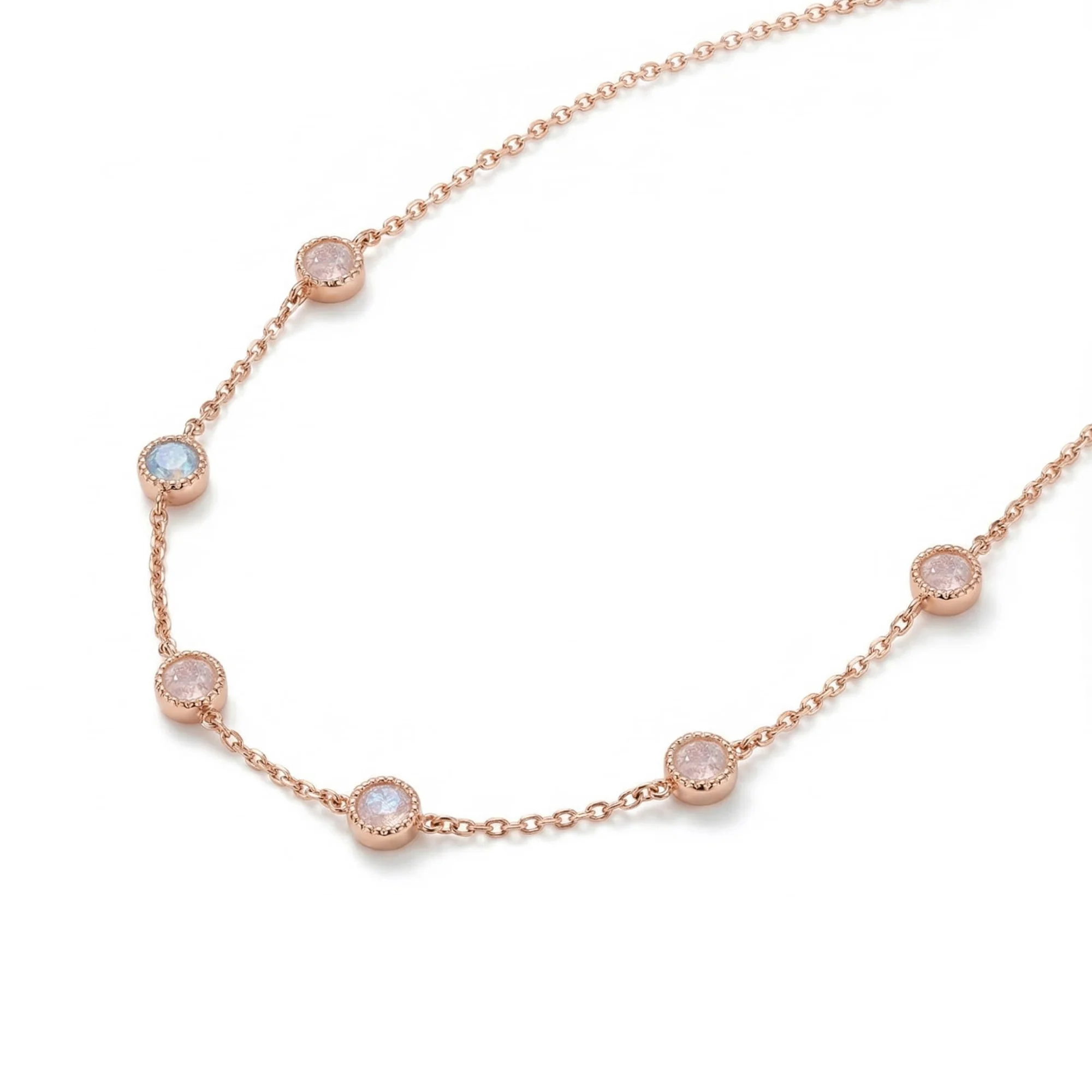 Pastel Bezel Necklace - Image 4