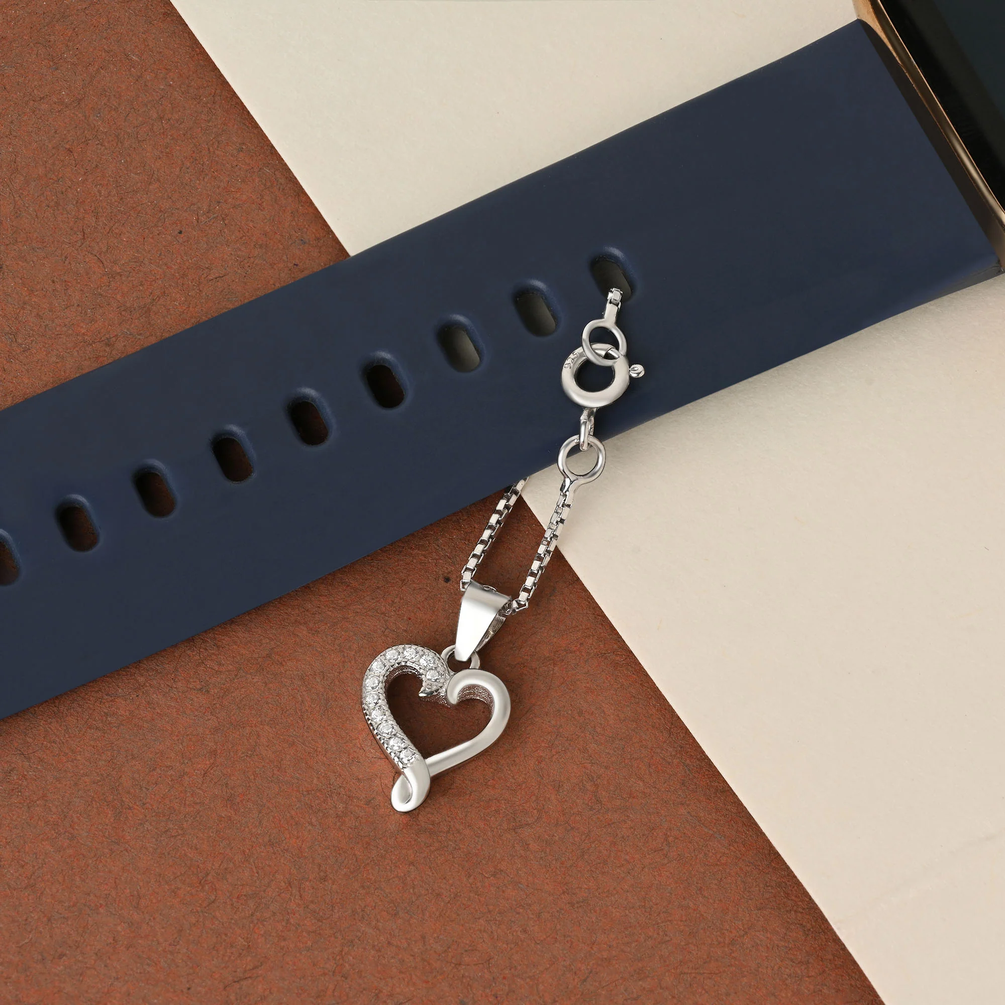 Pavé Loop Heart Charm - Image 4
