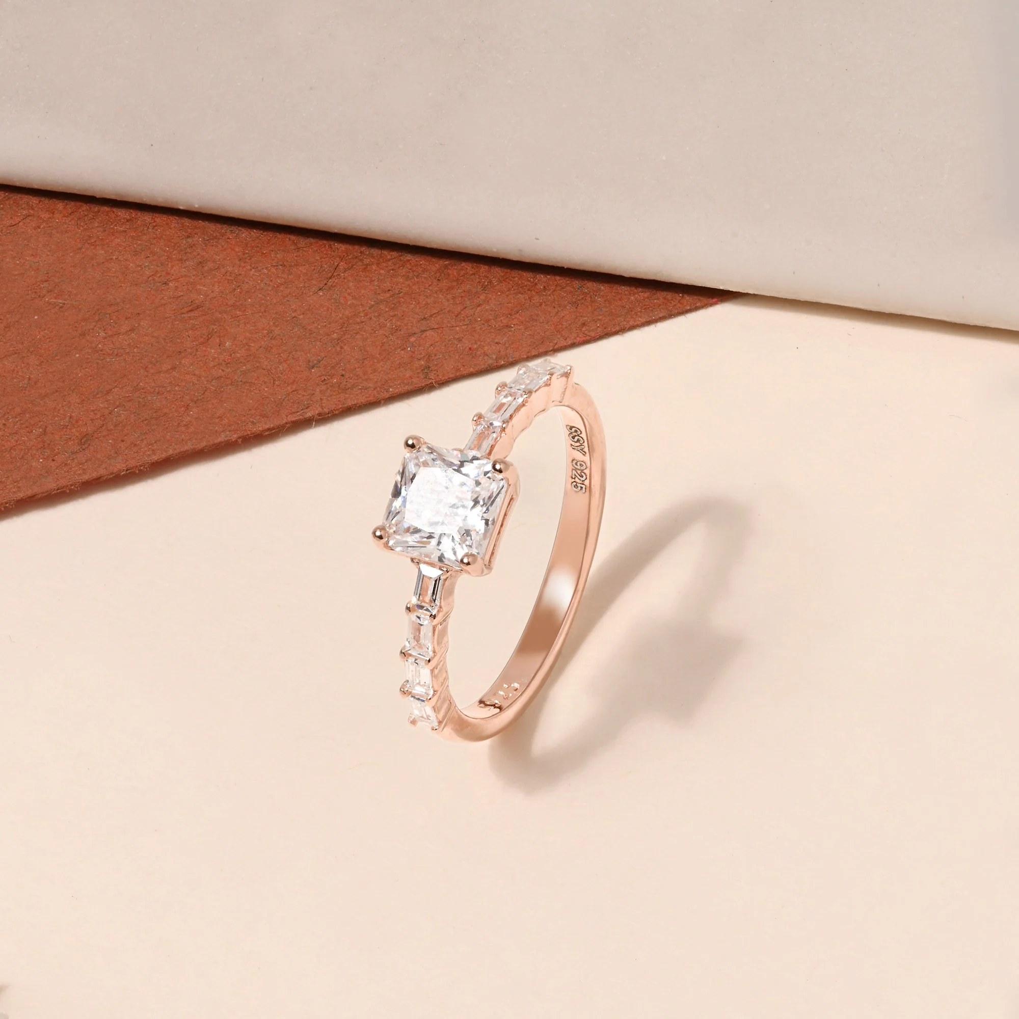 Princess Baguette CZ Ring - Image 7