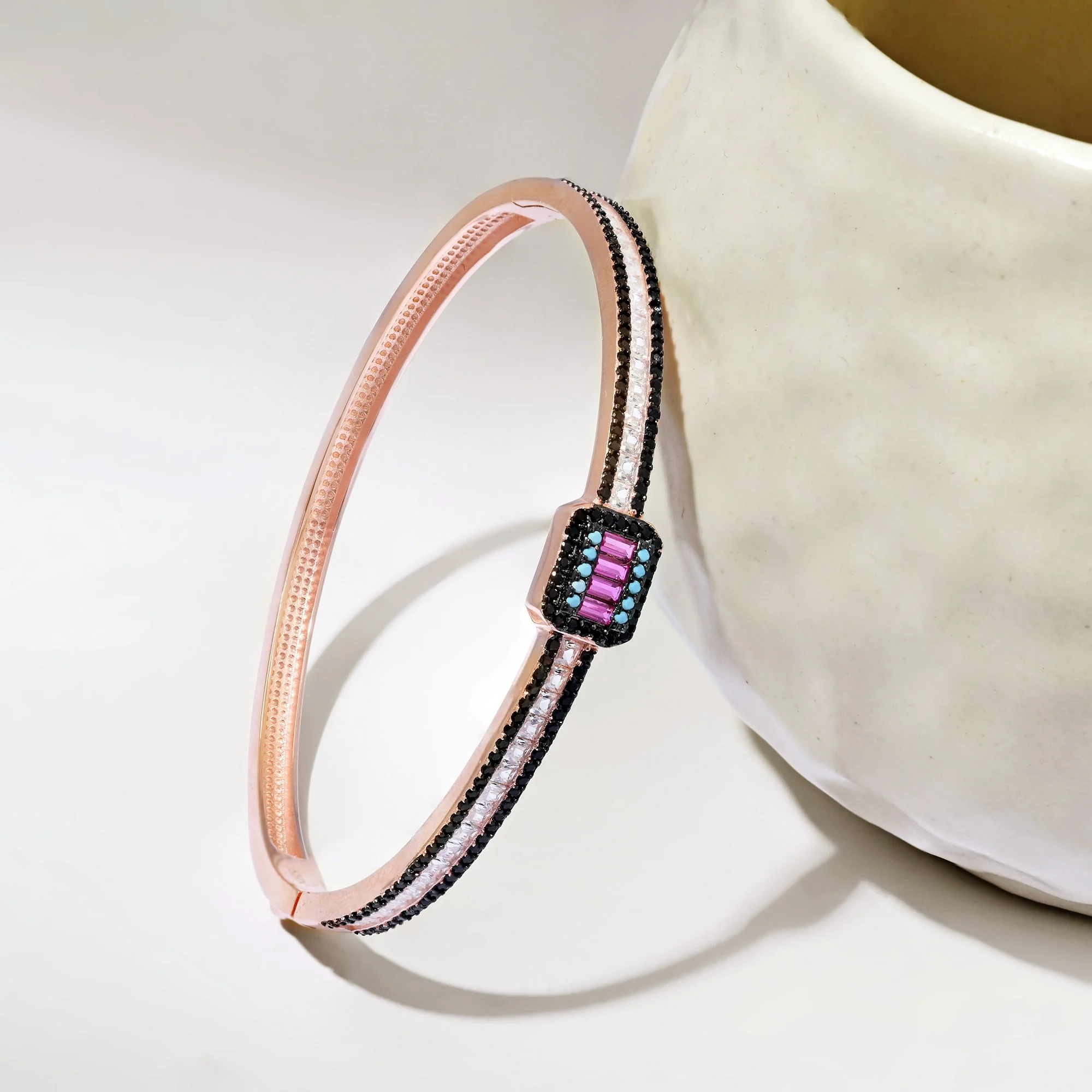 Prism Charm Silver Kada