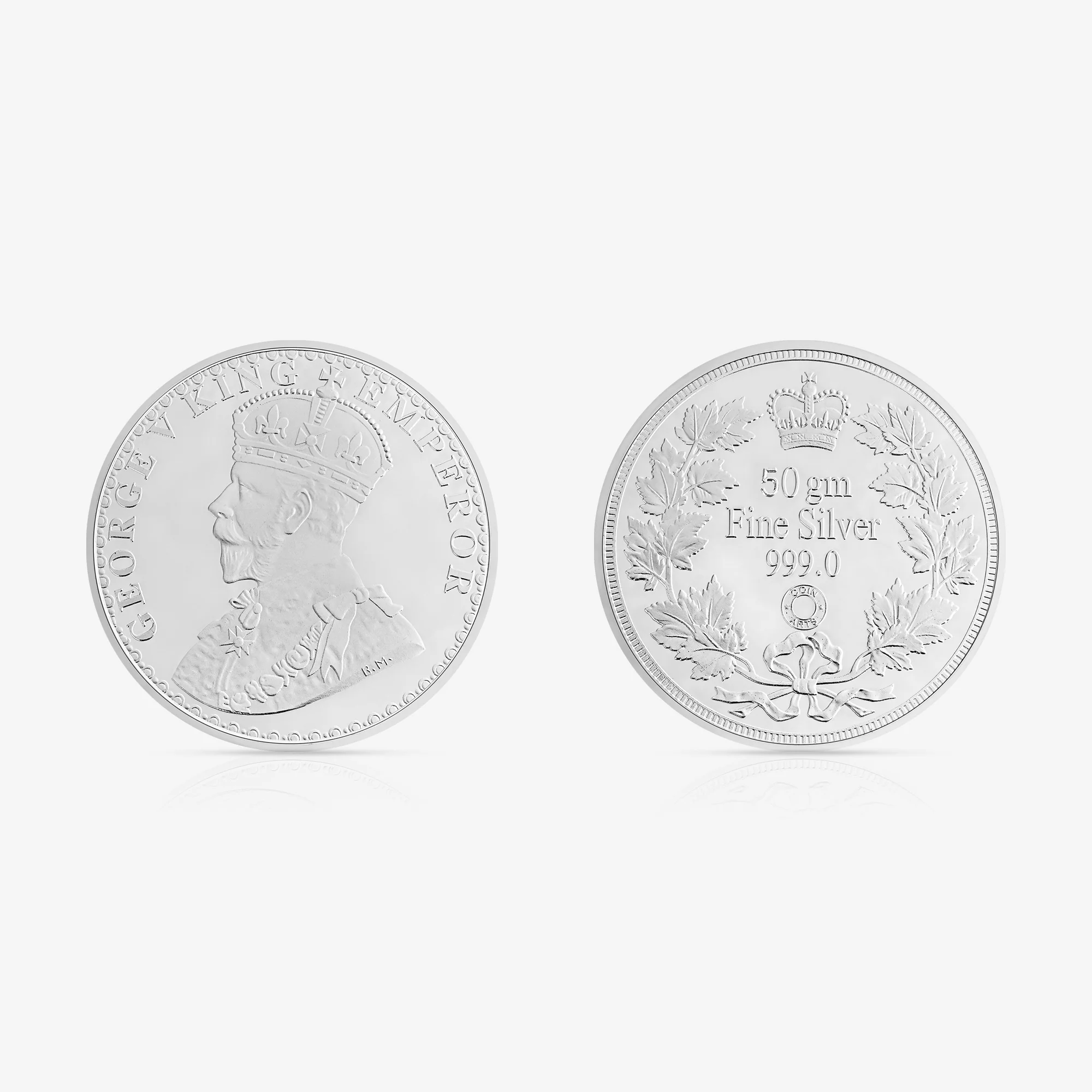 50g King George V Pure 999 Silver Coin - Image 3