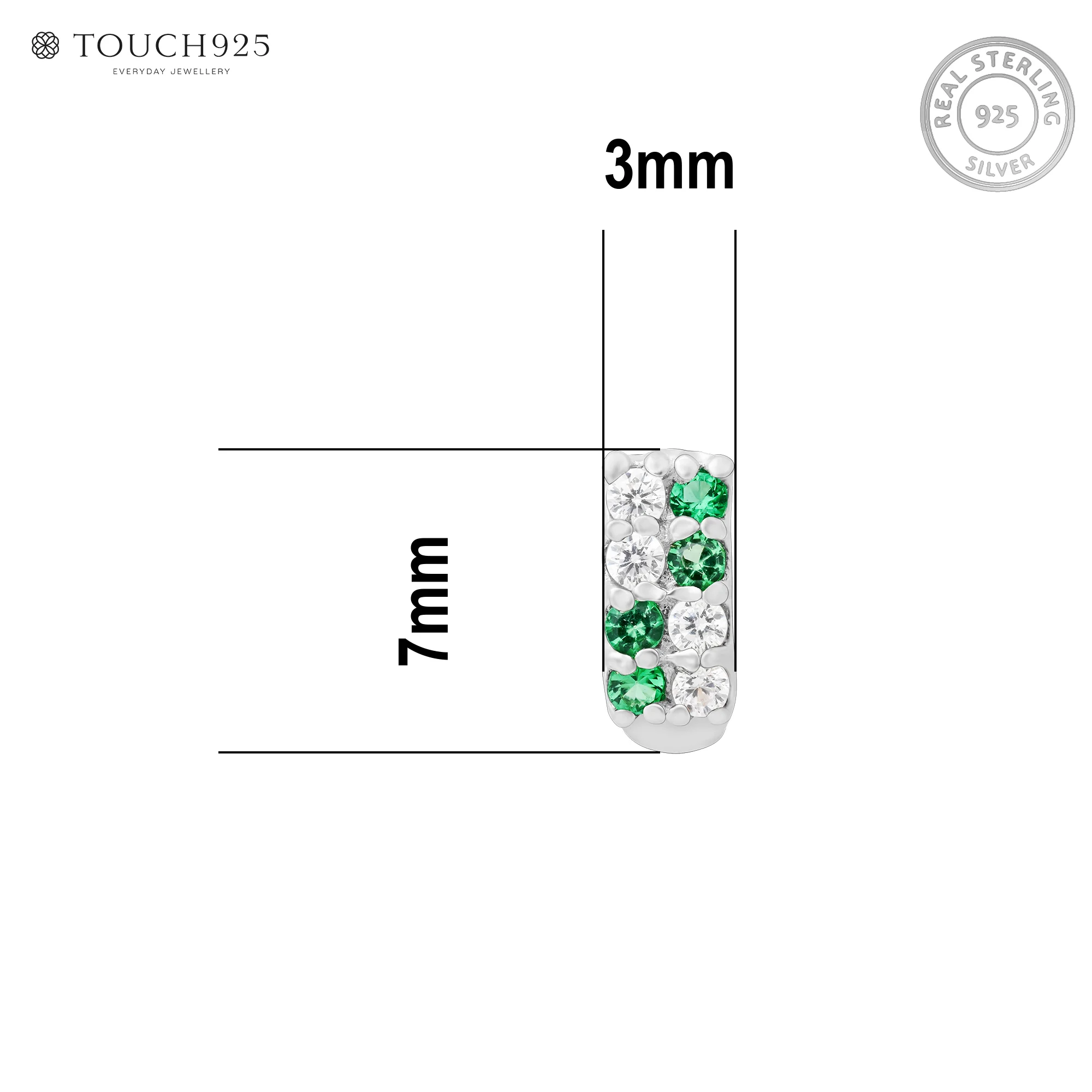 Radiant Bar Silver Nose Pin - Image 12
