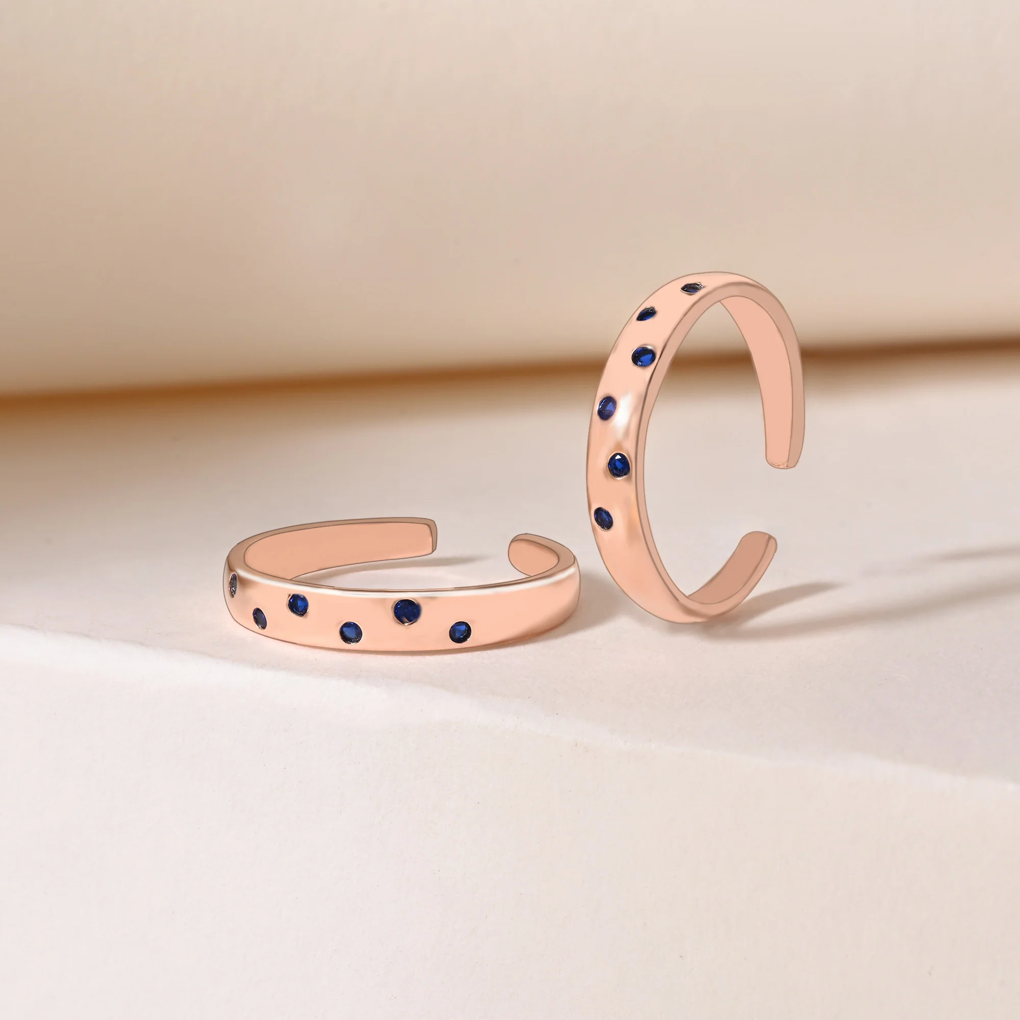 Rosé Droplets Toe Ring - Image 8