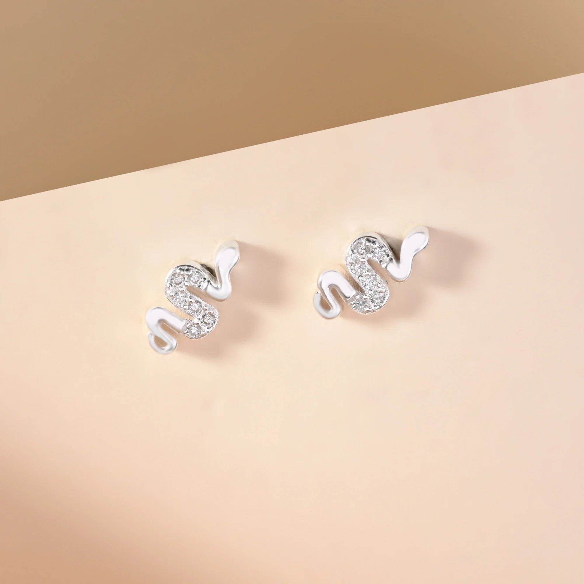 Silver Snake Earrings - Image 5
