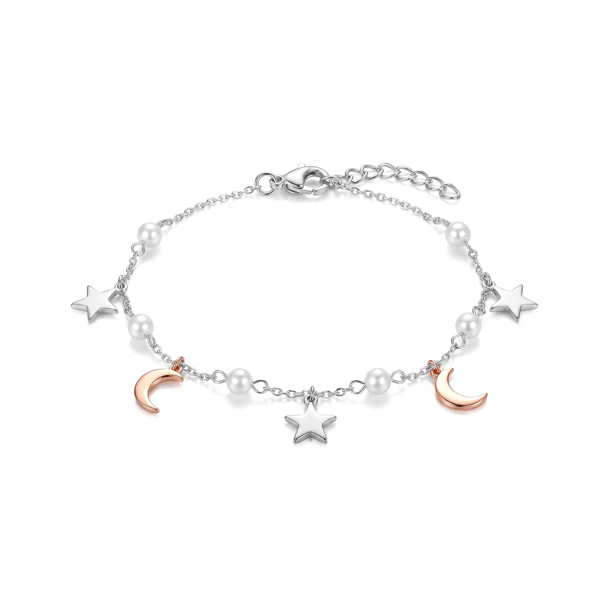 Star Moon Pearl Bracelet - Image 2