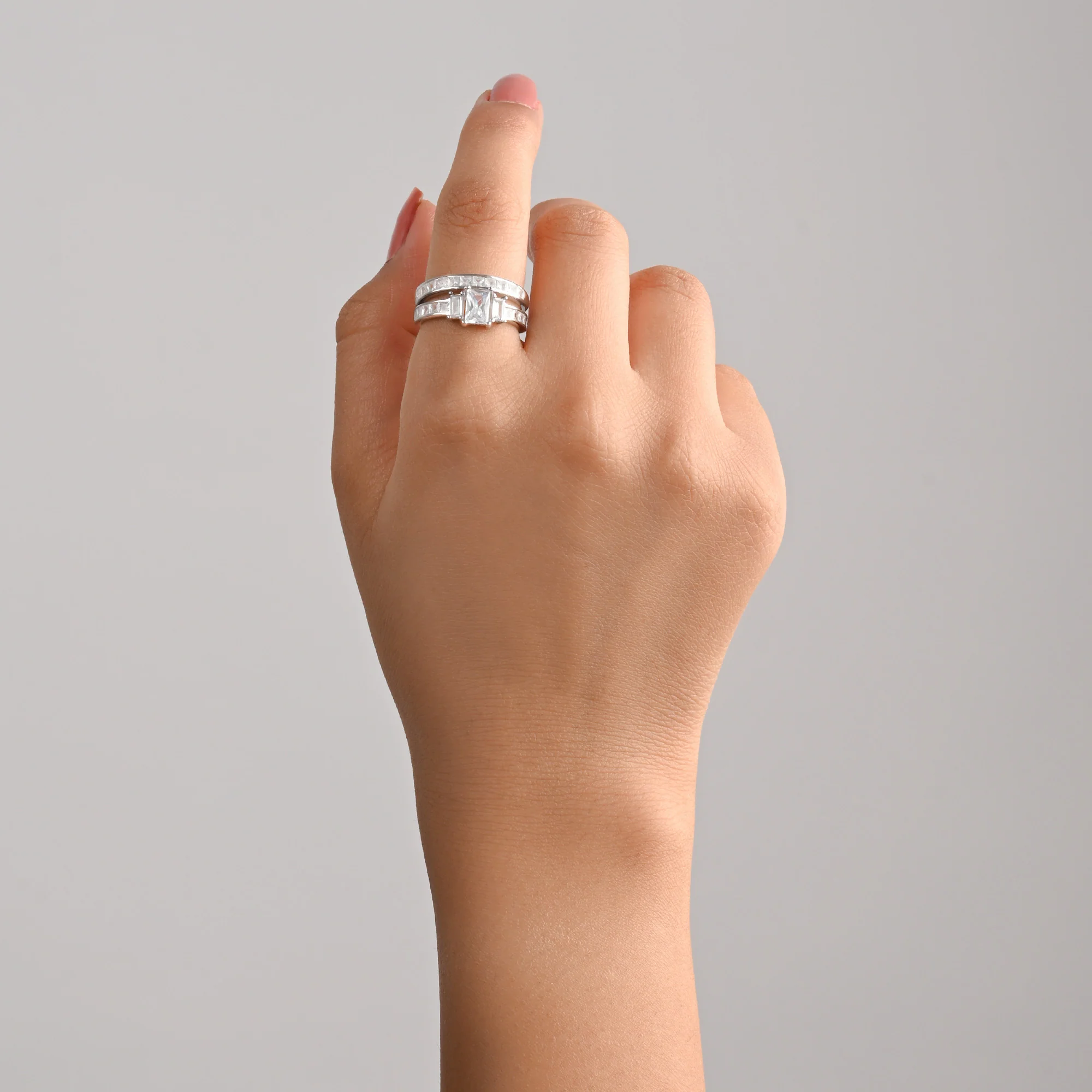 Stone Studded Stack Rings - Image 3