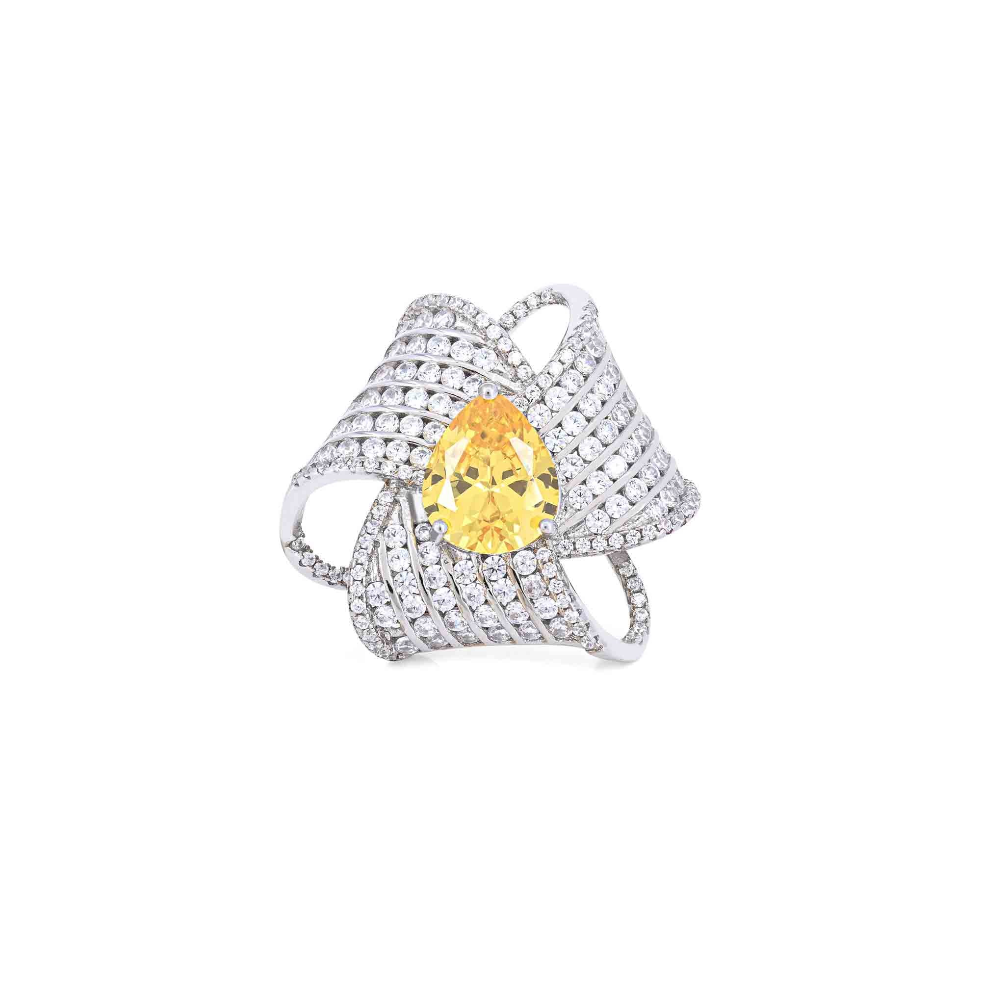 Sunburst Radiance Silver Ring - Image 4
