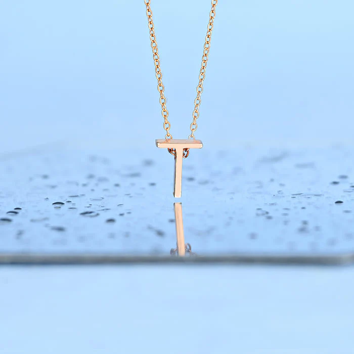 Timeless T Initial Necklace - Image 5