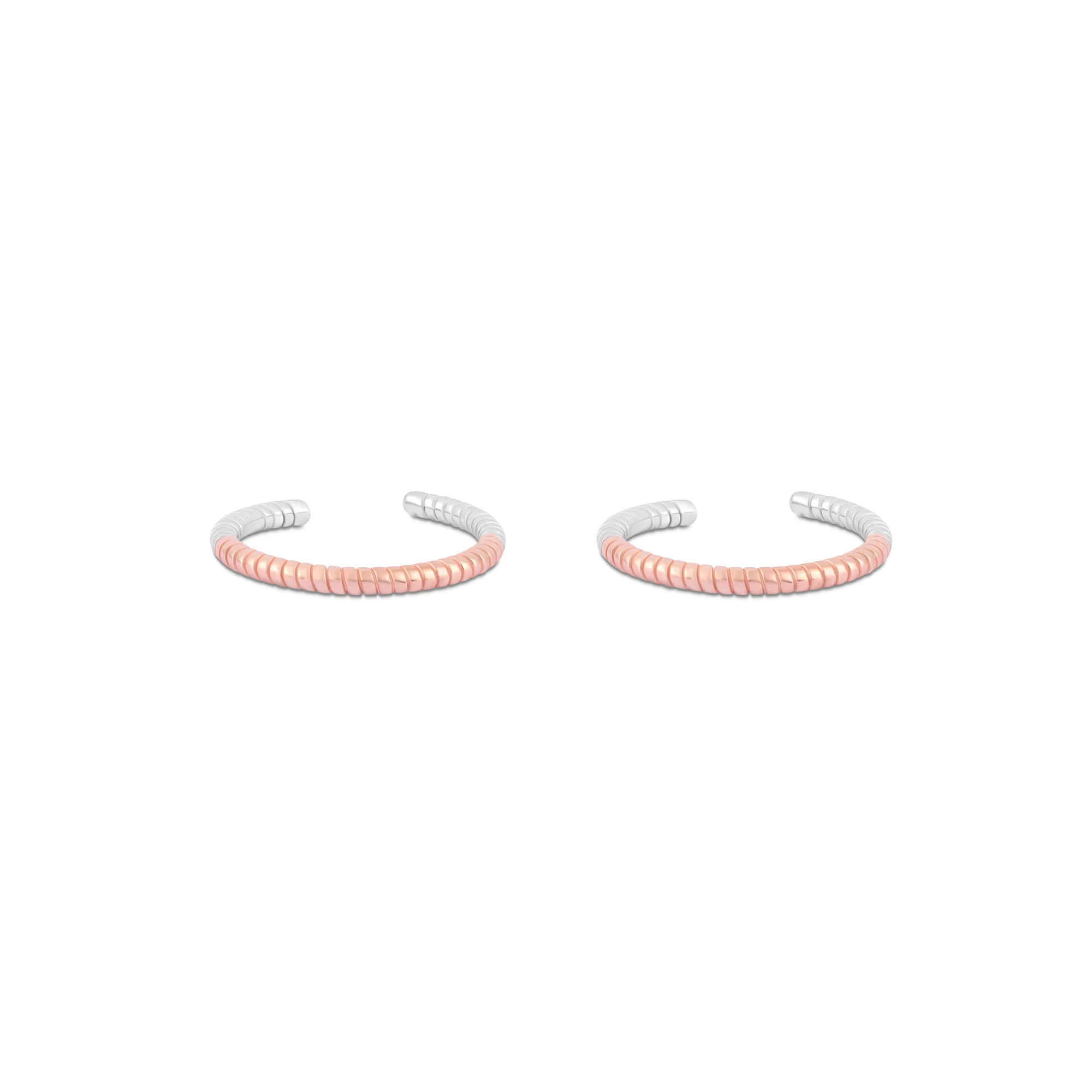 Twist Ridge Toe Ring - Image 2