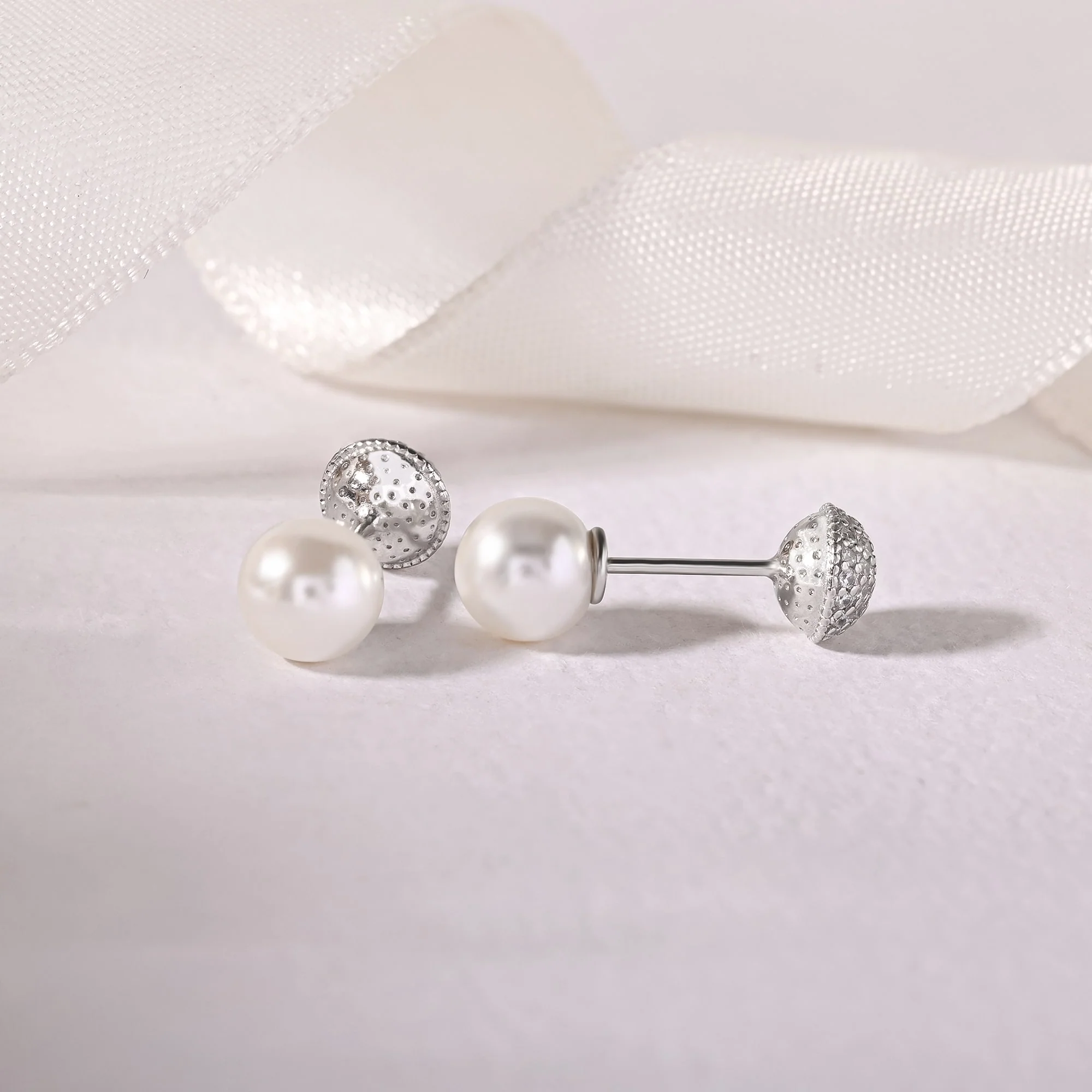 White Disco CZ Tops